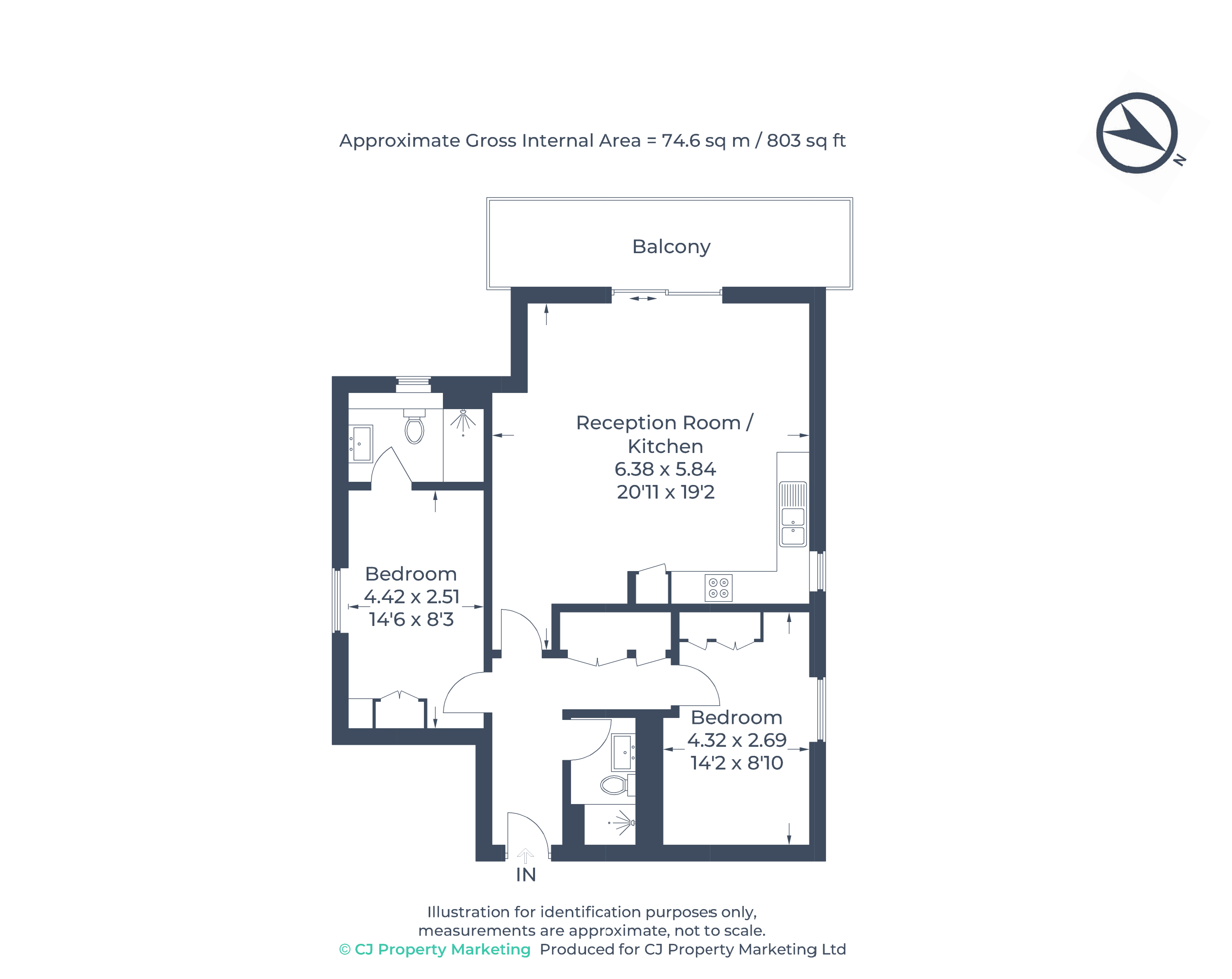 8, 42, Lynton Road, Acton floorplan