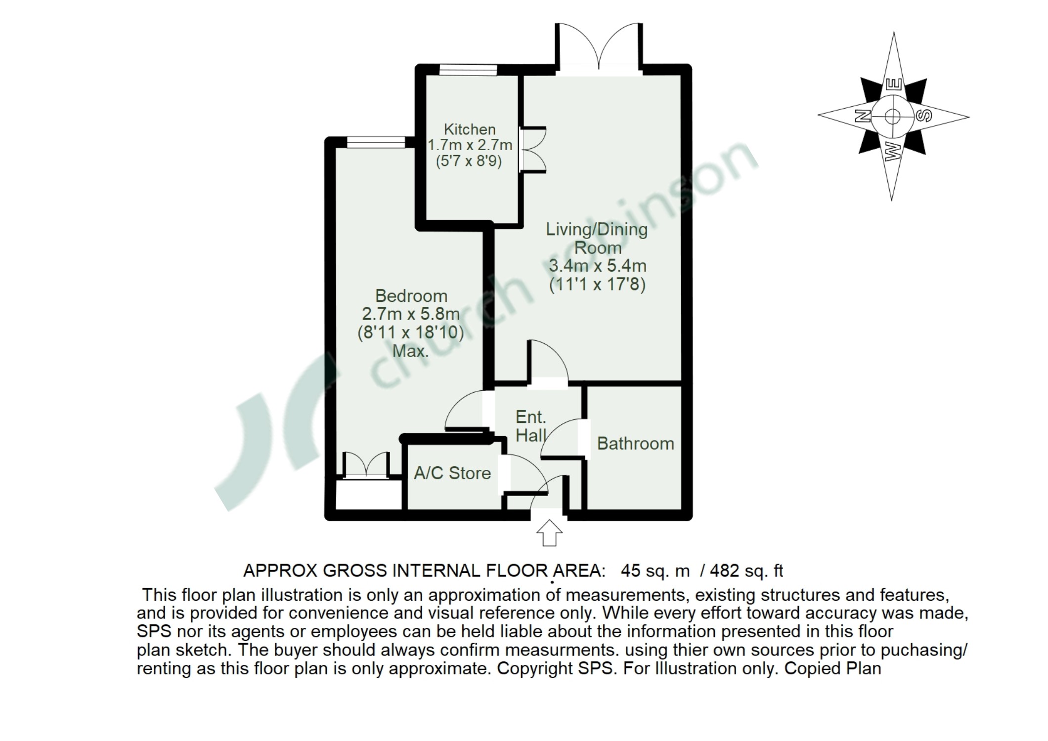 1 Bedrooms Flat for sale in Rymans Court, Didcot OX11