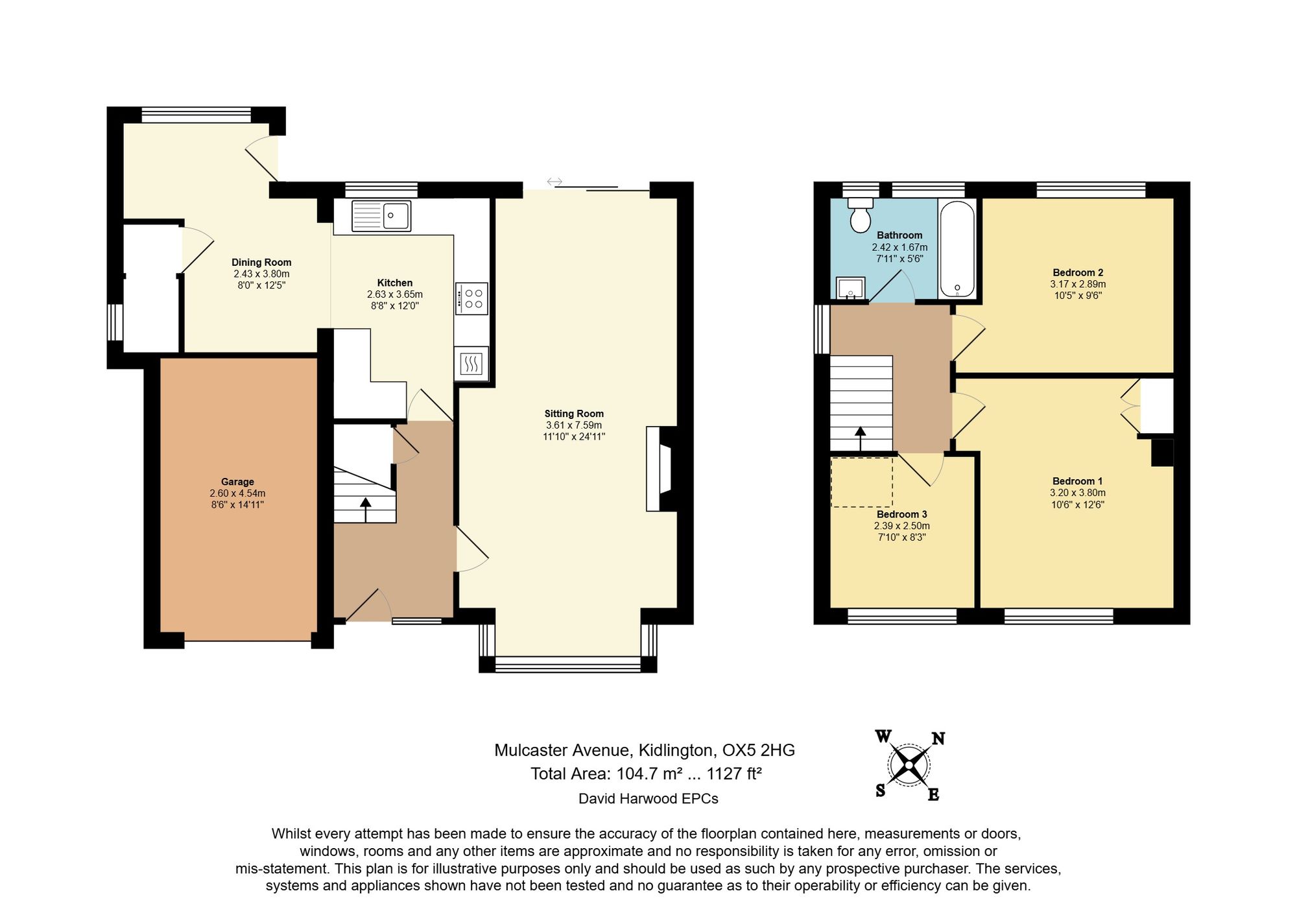 5 Mulcaster Avenue, Kidlington floorplan
