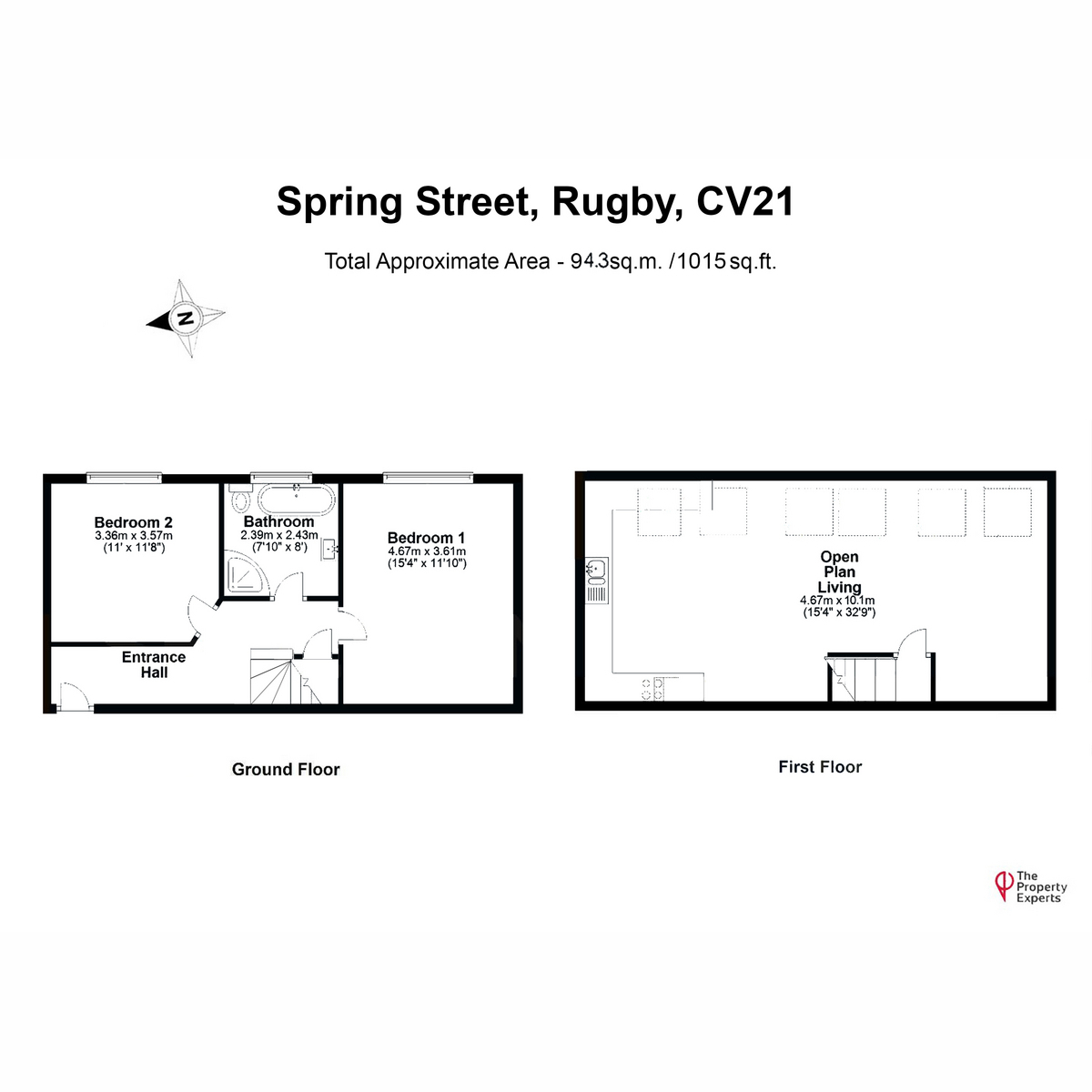 Flat Flat 7, Symington House, Spring Street, Rugby floorplan