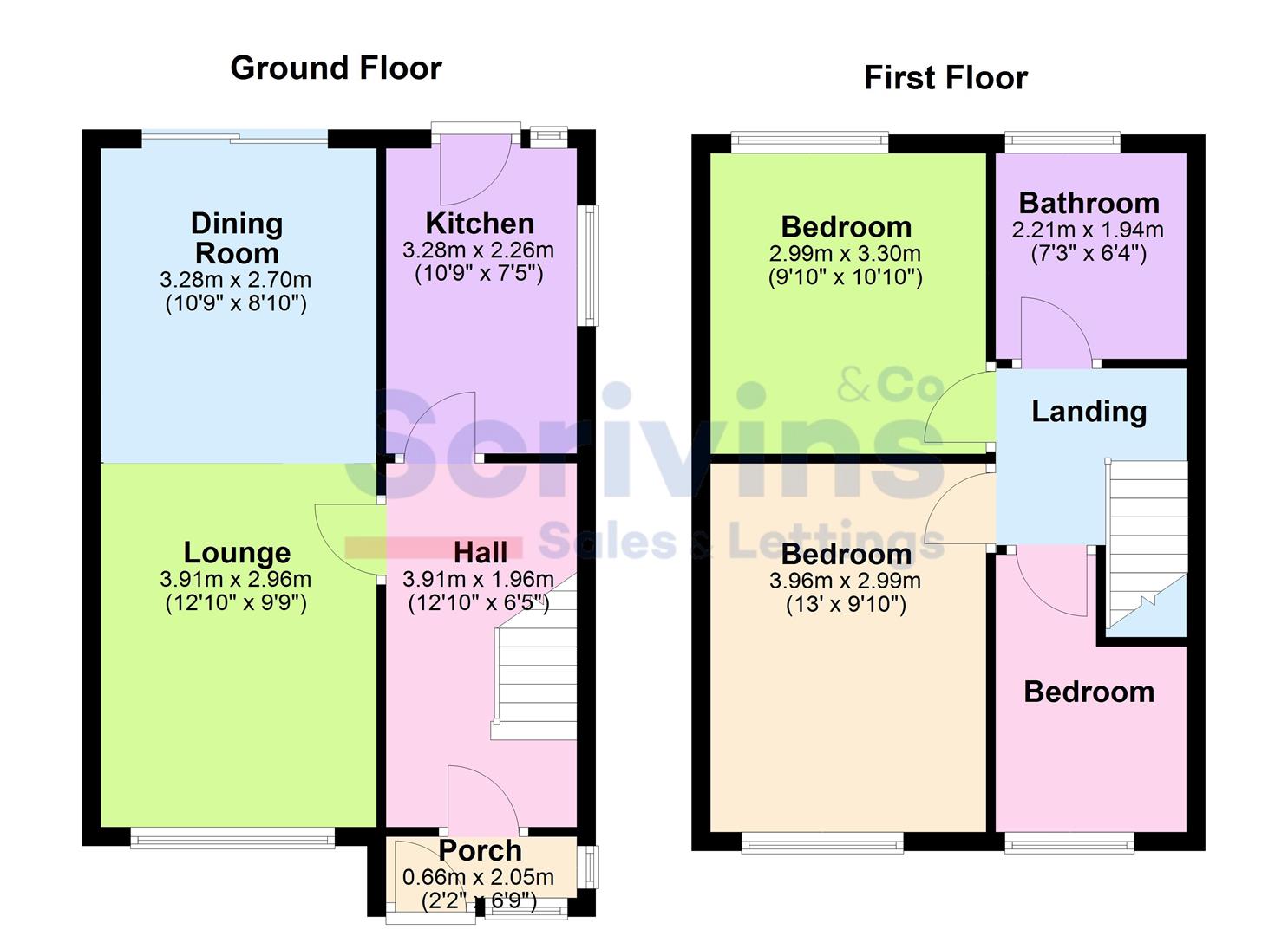 17, Priory Walk, Leicester floorplan
