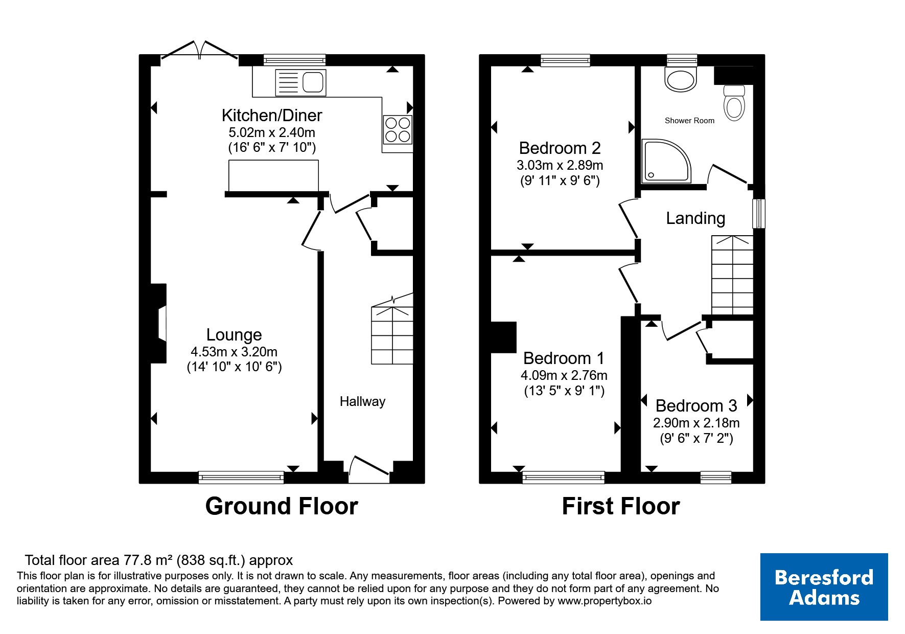 23, Lon Cilgwyn, Gwynedd floorplan