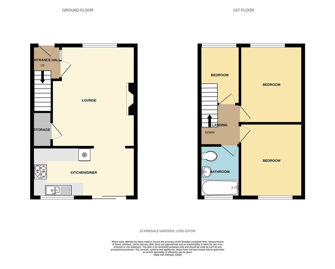 20, Kirkdale Gardens, Nottingham floorplan