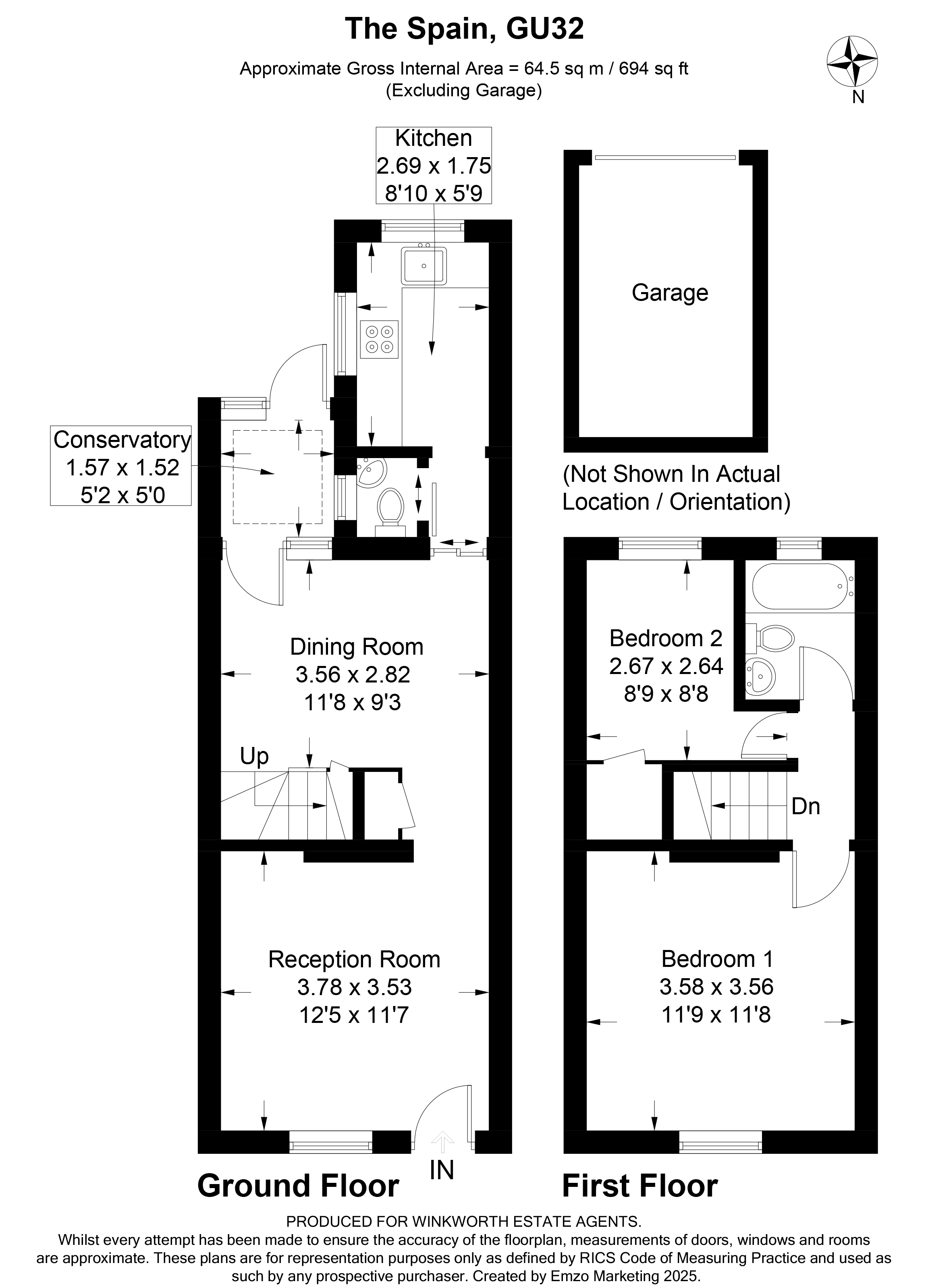 16, The Spain, Hampshire floorplan