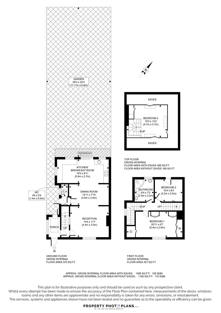 44, Saxon Drive, London floorplan