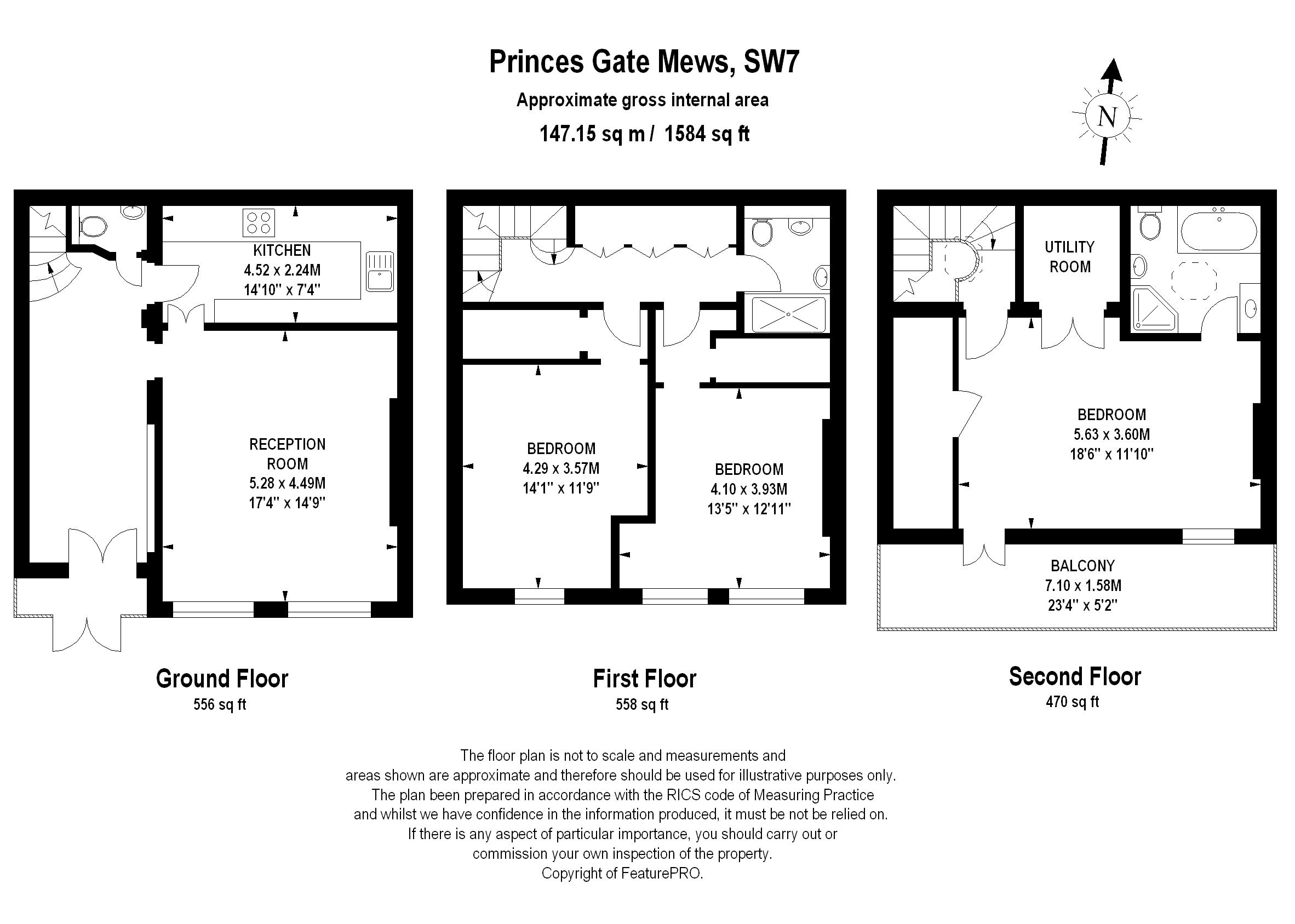 3 Bedrooms Mews house to rent in Princes Gate Mews, London SW7
