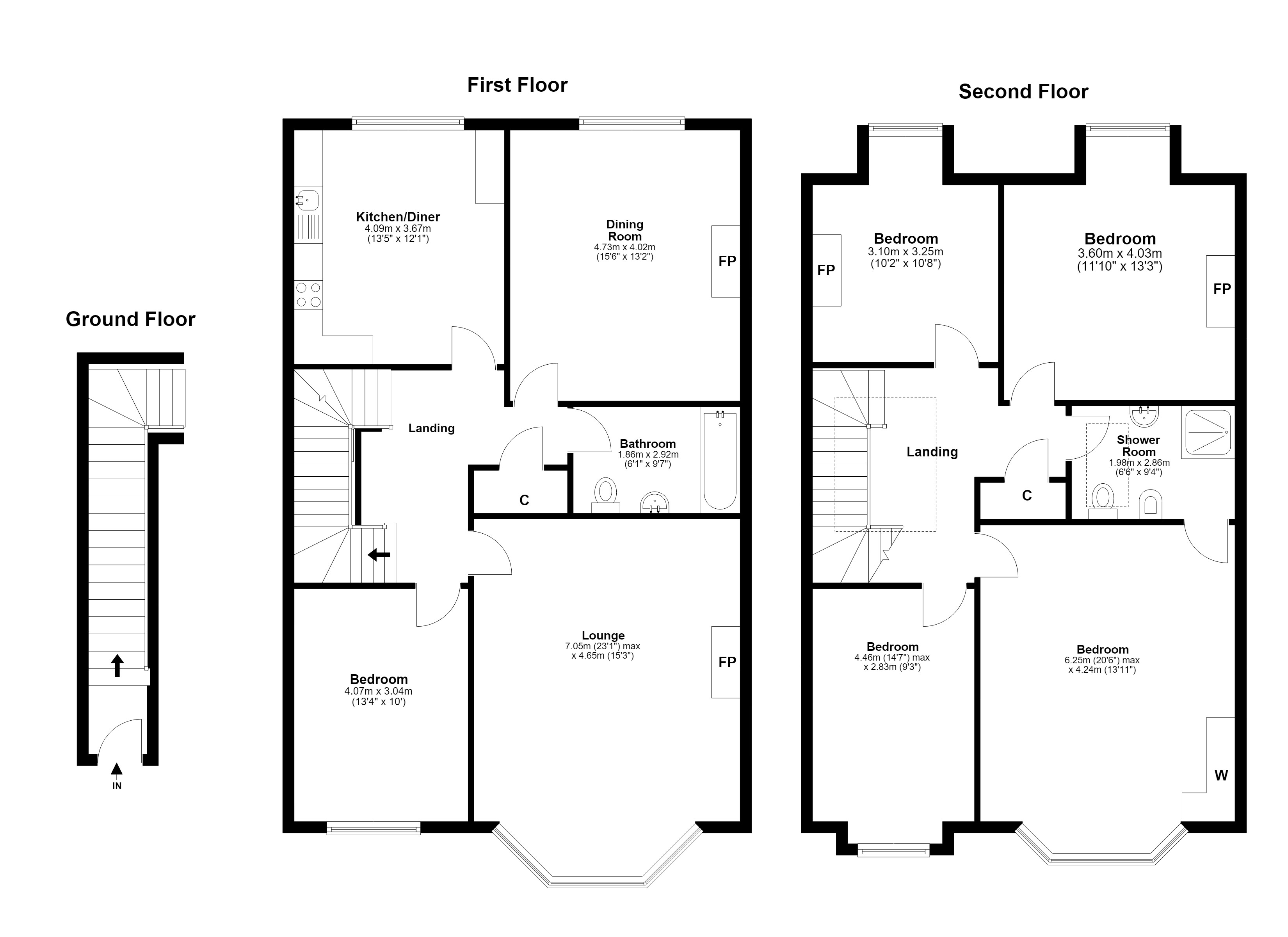 6(1F), Grange Terrace, Edinburgh floorplan