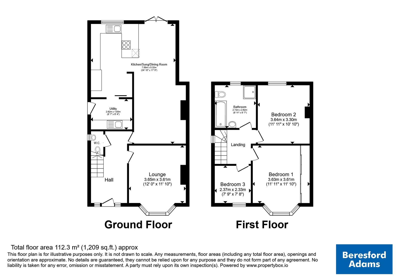 Cadwgan Road, Colwyn Bay floorplan