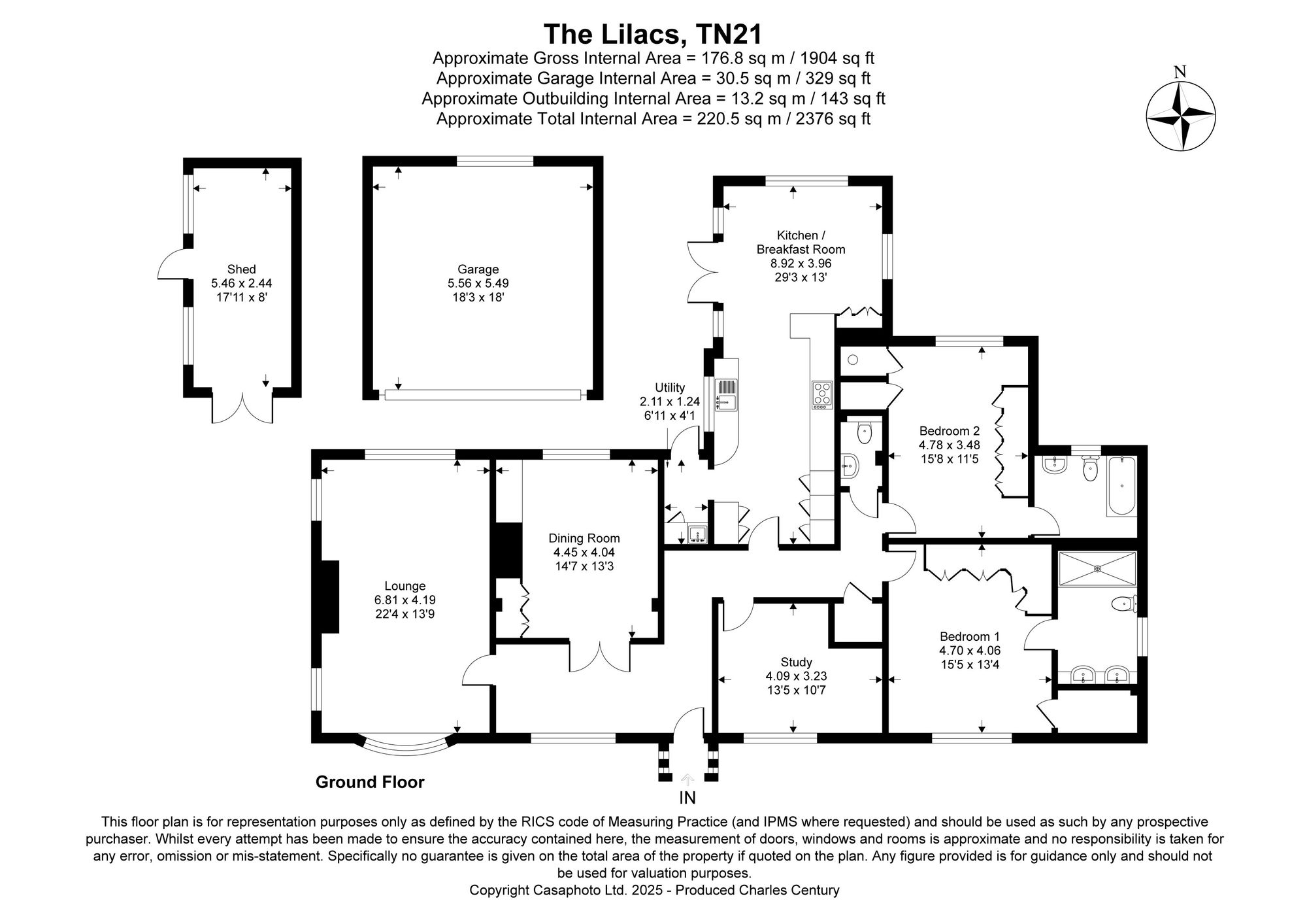 The Lilacs Warren Lane, Heathfield floorplan