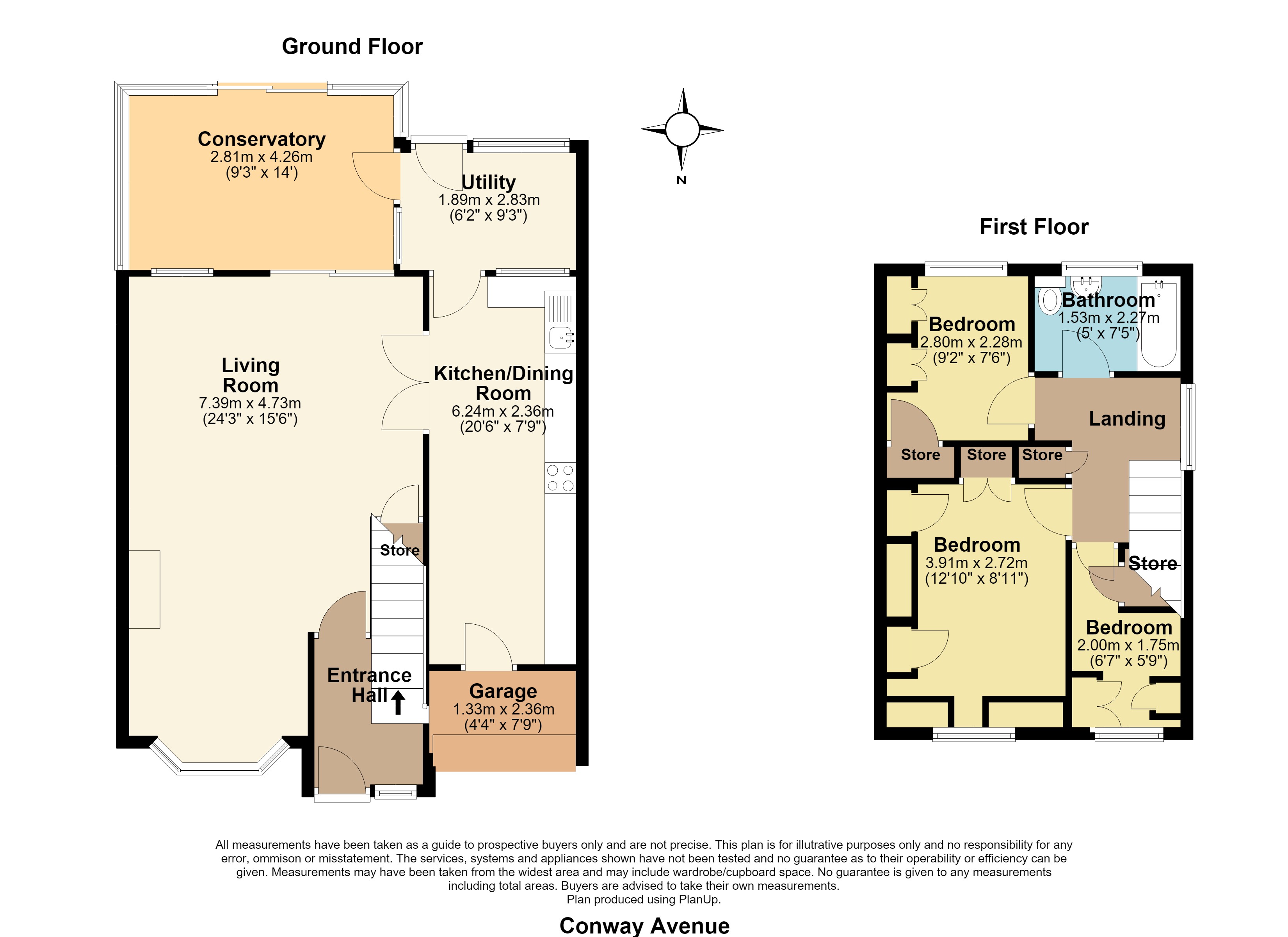 207, Conway Avenue, Great Wakering floorplan