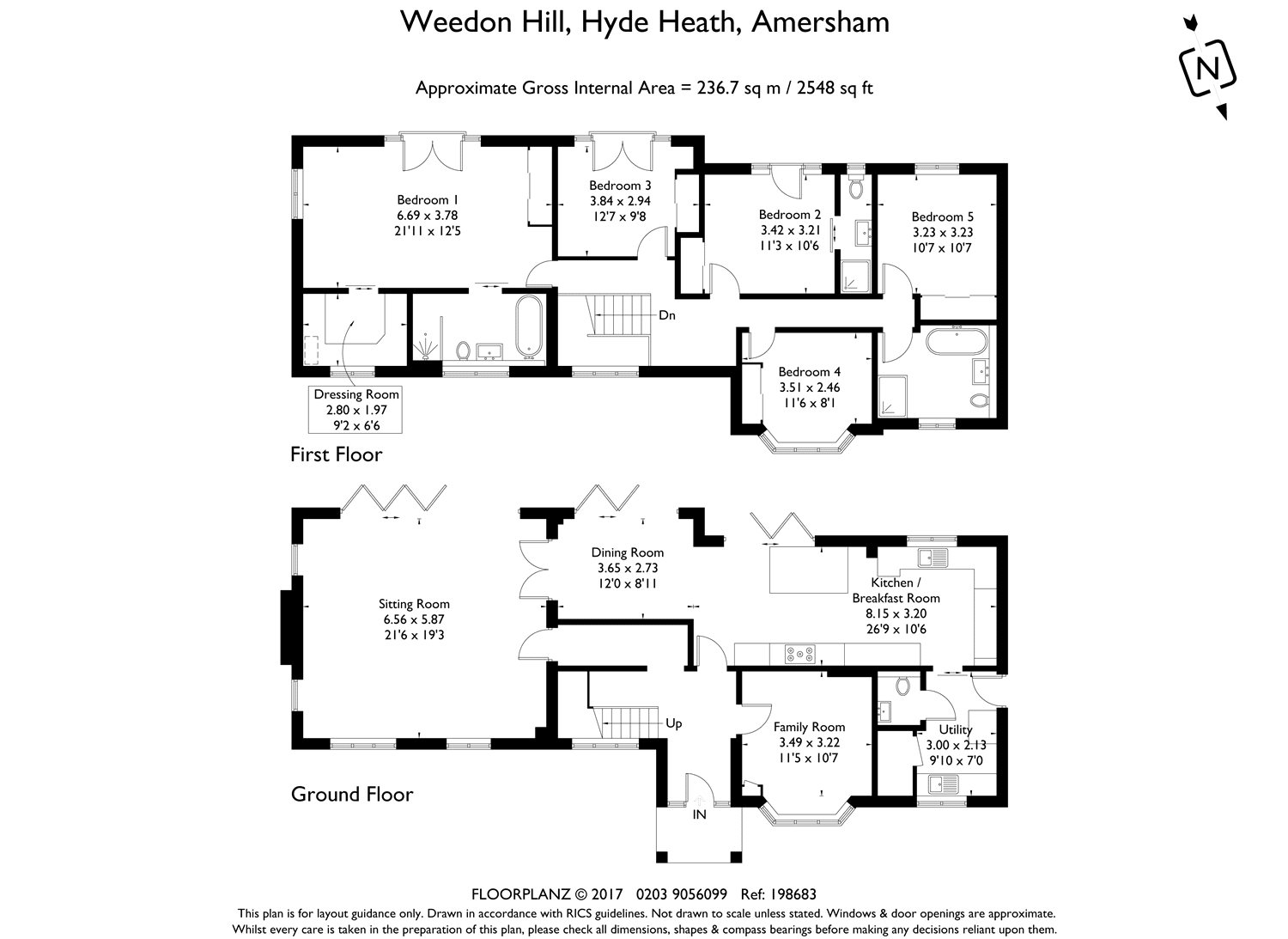 5 Bedrooms Detached house for sale in Weedon Hill, Hyde Heath, Amersham, Buckinghamshire HP6