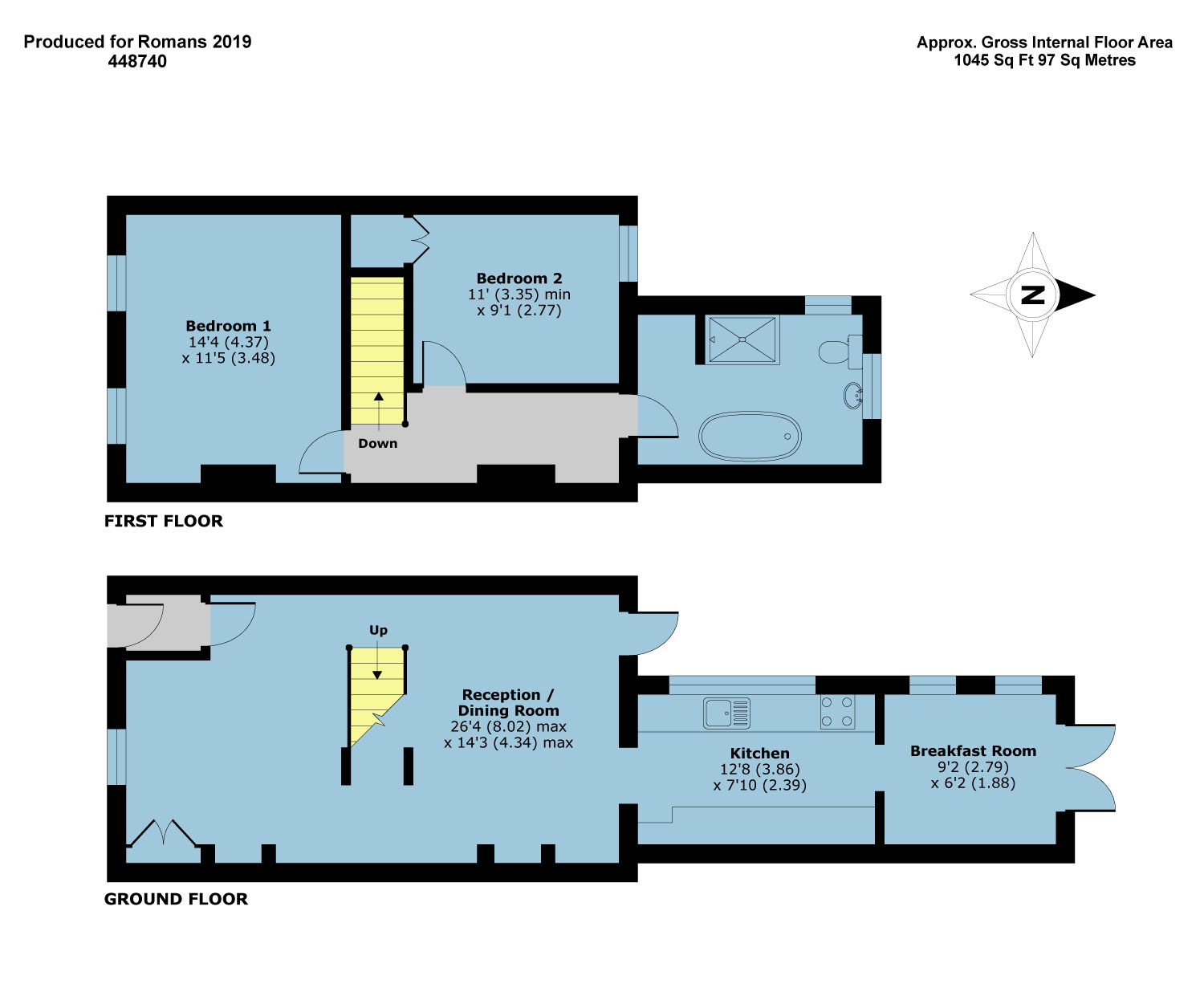 2 Bedrooms Terraced house for sale in Albert Street, Windsor, Berkshire SL4