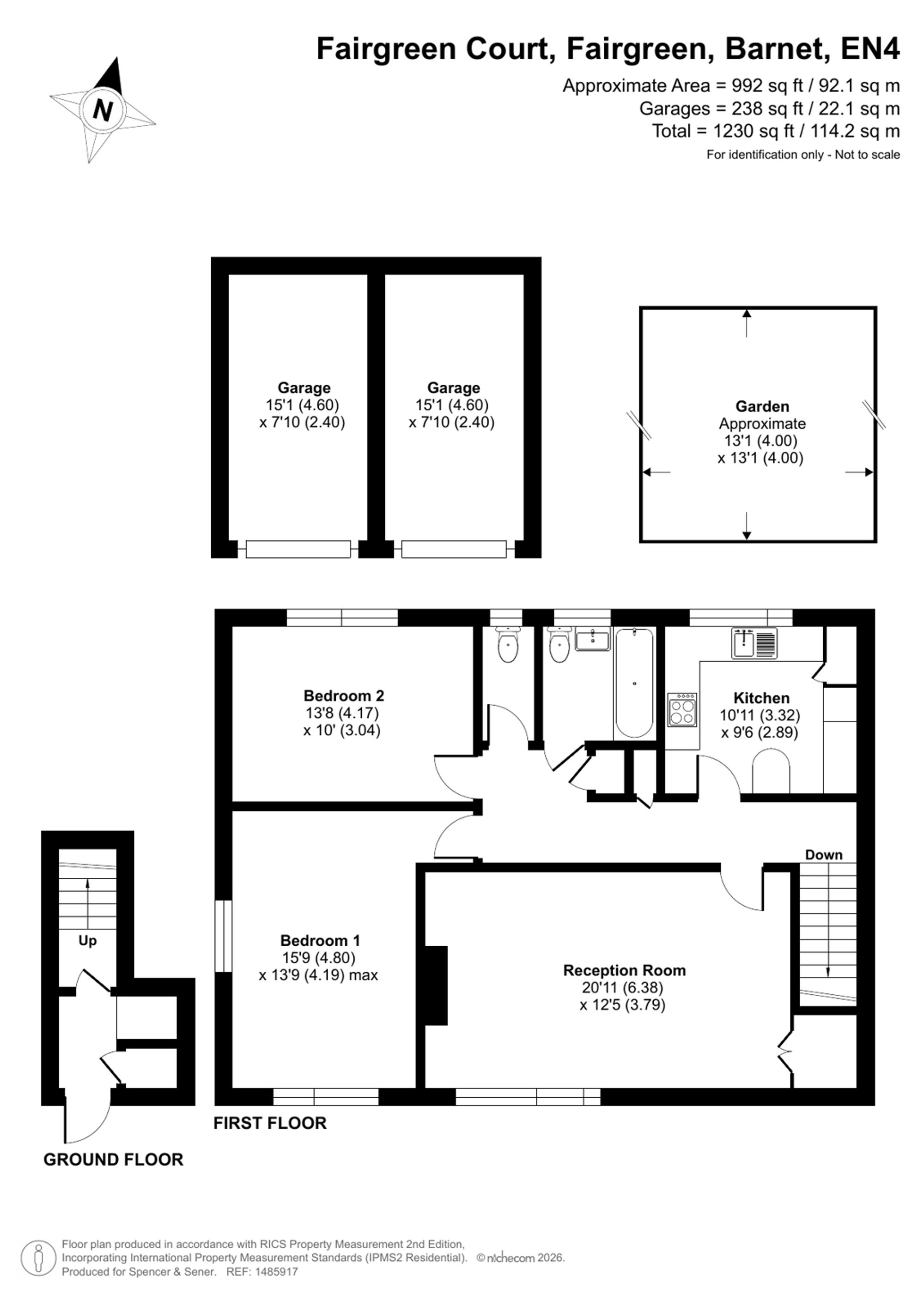 20 Fairgreen Court Fairgreen, Barnet floorplan