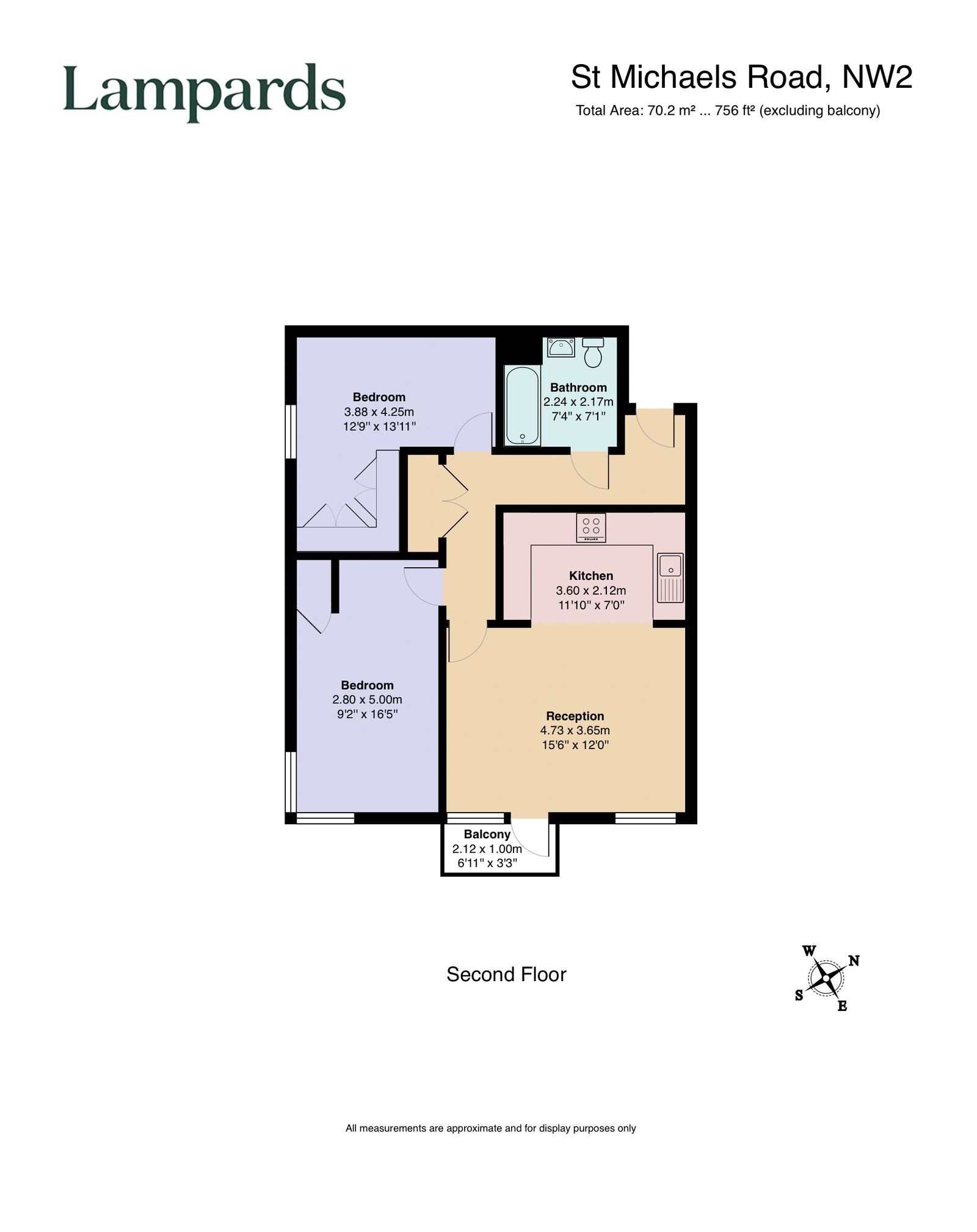 St. Michaels Road, London floorplan