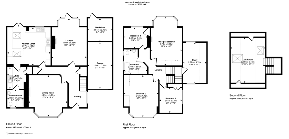 43, Buckingham Way, Wallington floorplan