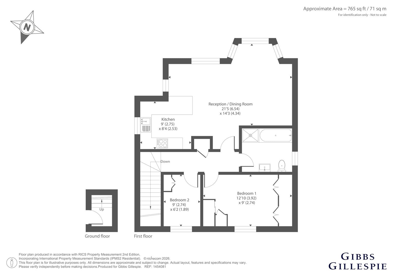 Flat 2, Evreham Lodge,, Woodcock Way, Buckinghamshire floorplan
