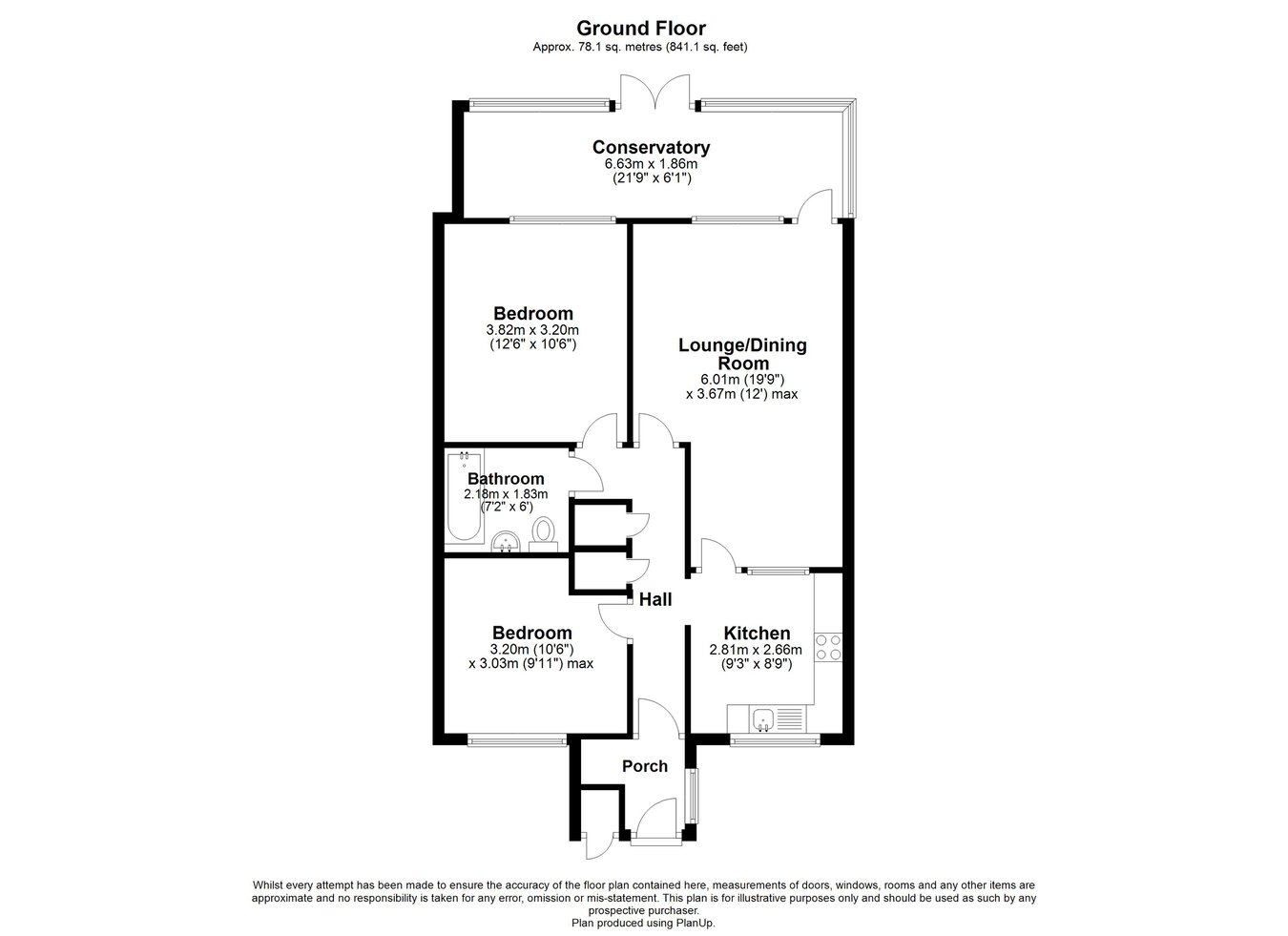 76, Lynwood, Folkestone floorplan