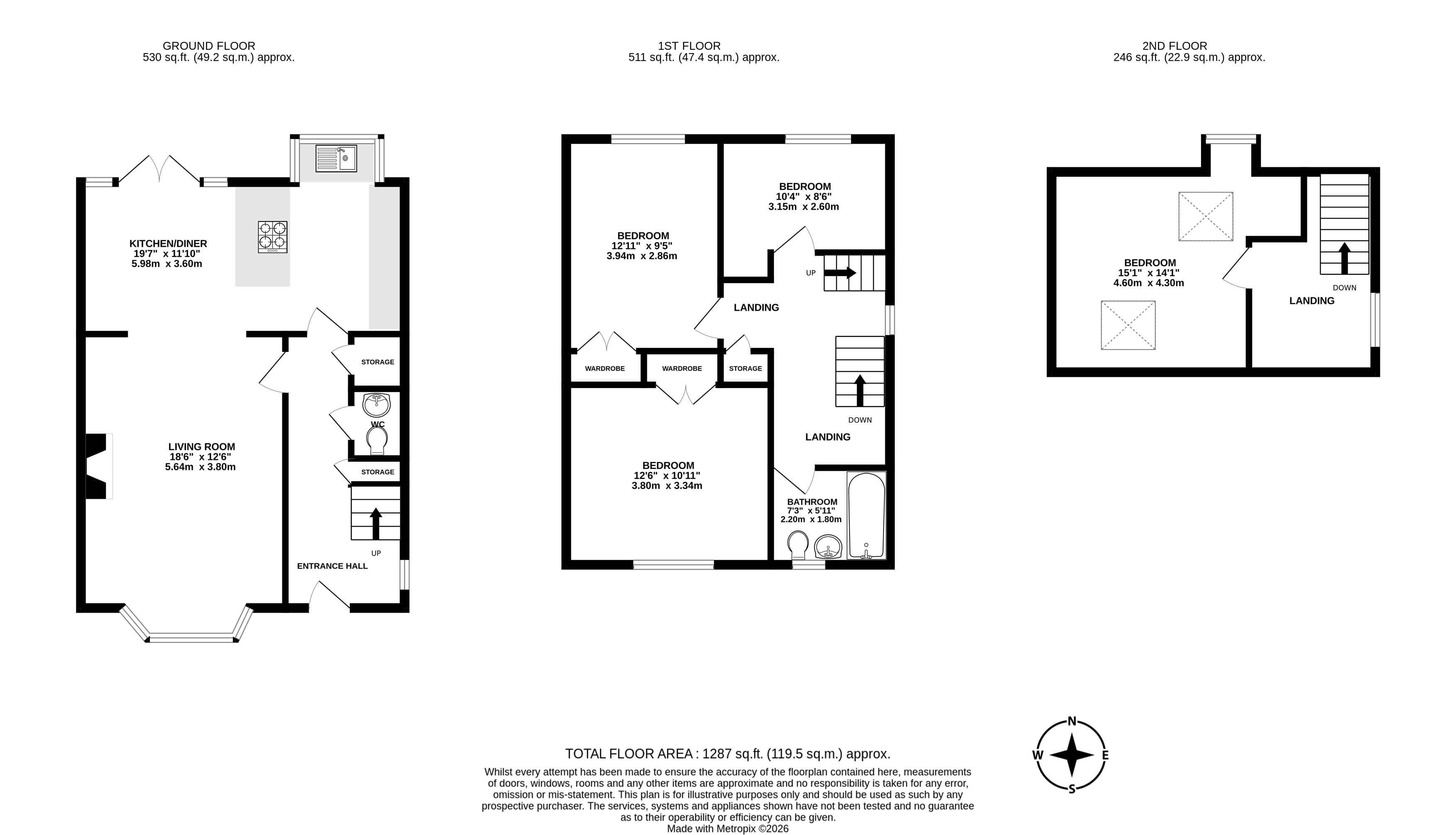 8 Horseman Avenue, Copmanthorpe, York floorplan
