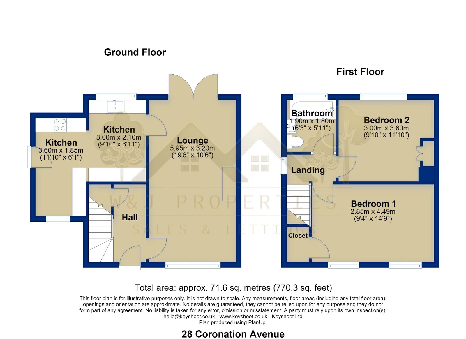 28, Coronation Avenue, Blackburn floorplan