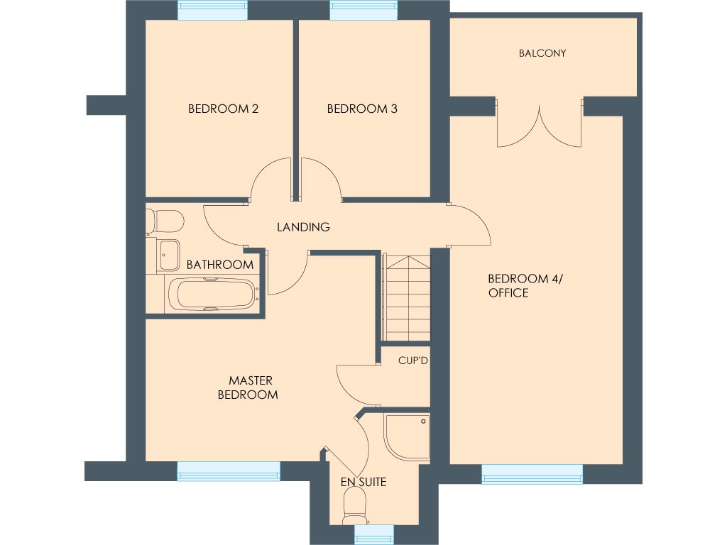 Plots 16/17, The Queen, Swann Road floorplan