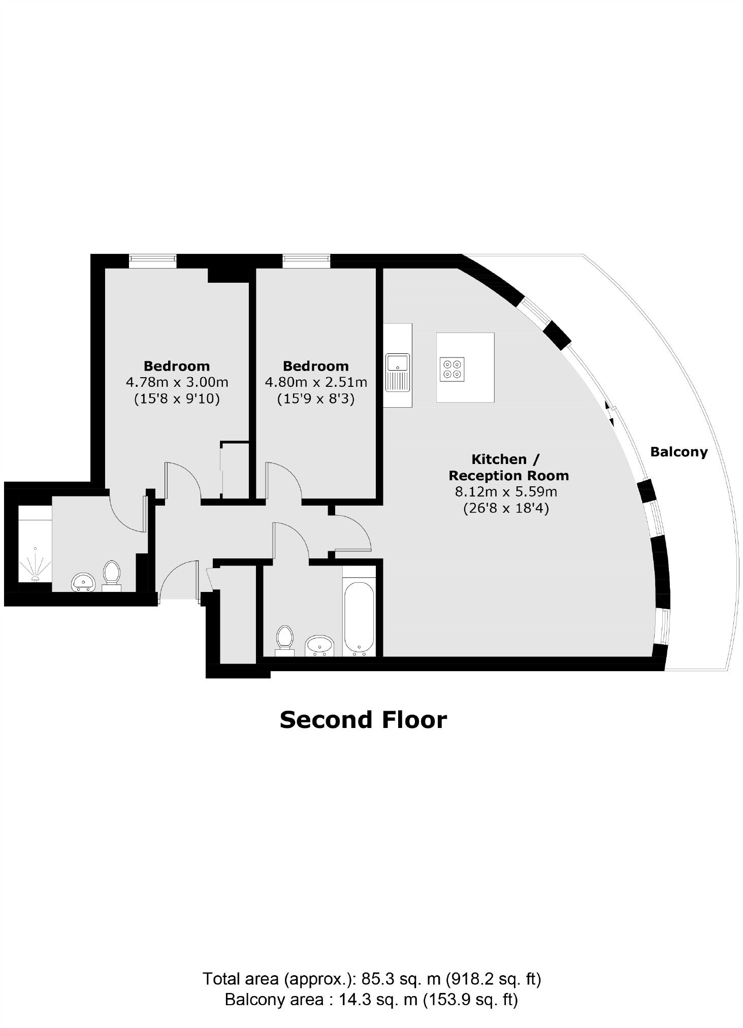 Henry Macaulay Avenue, Kingston Upon Thames KT2, 2 bedroom flat to rent