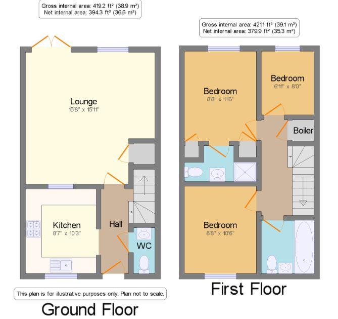 3 Bedrooms Terraced house for sale in Greenlea Court, Huddersfield, West Yorkshire HD5