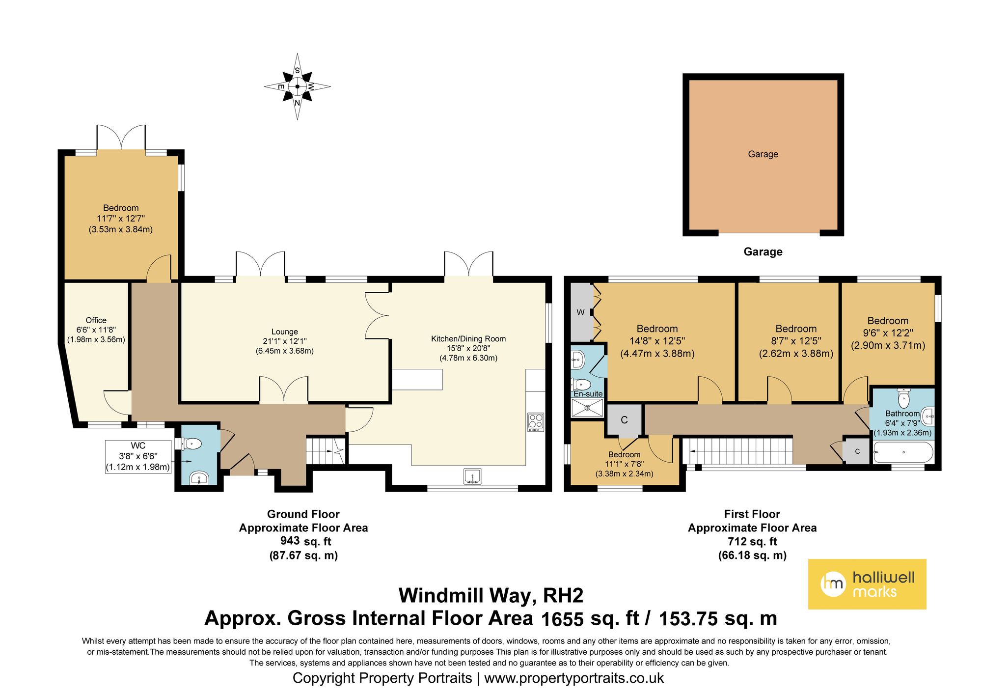 26 Windmill Way, Reigate floorplan