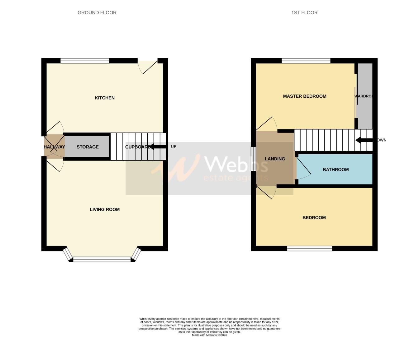 52, Stagborough Way, Cannock floorplan