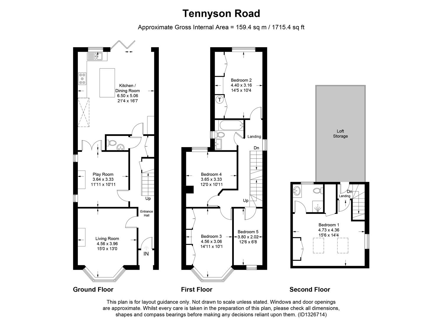 39, Tennyson Road, Harpenden floorplan