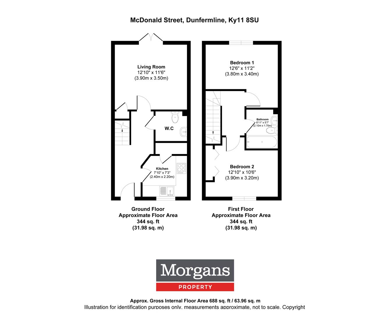 168, Mcdonald Street, Dunfermline floorplan