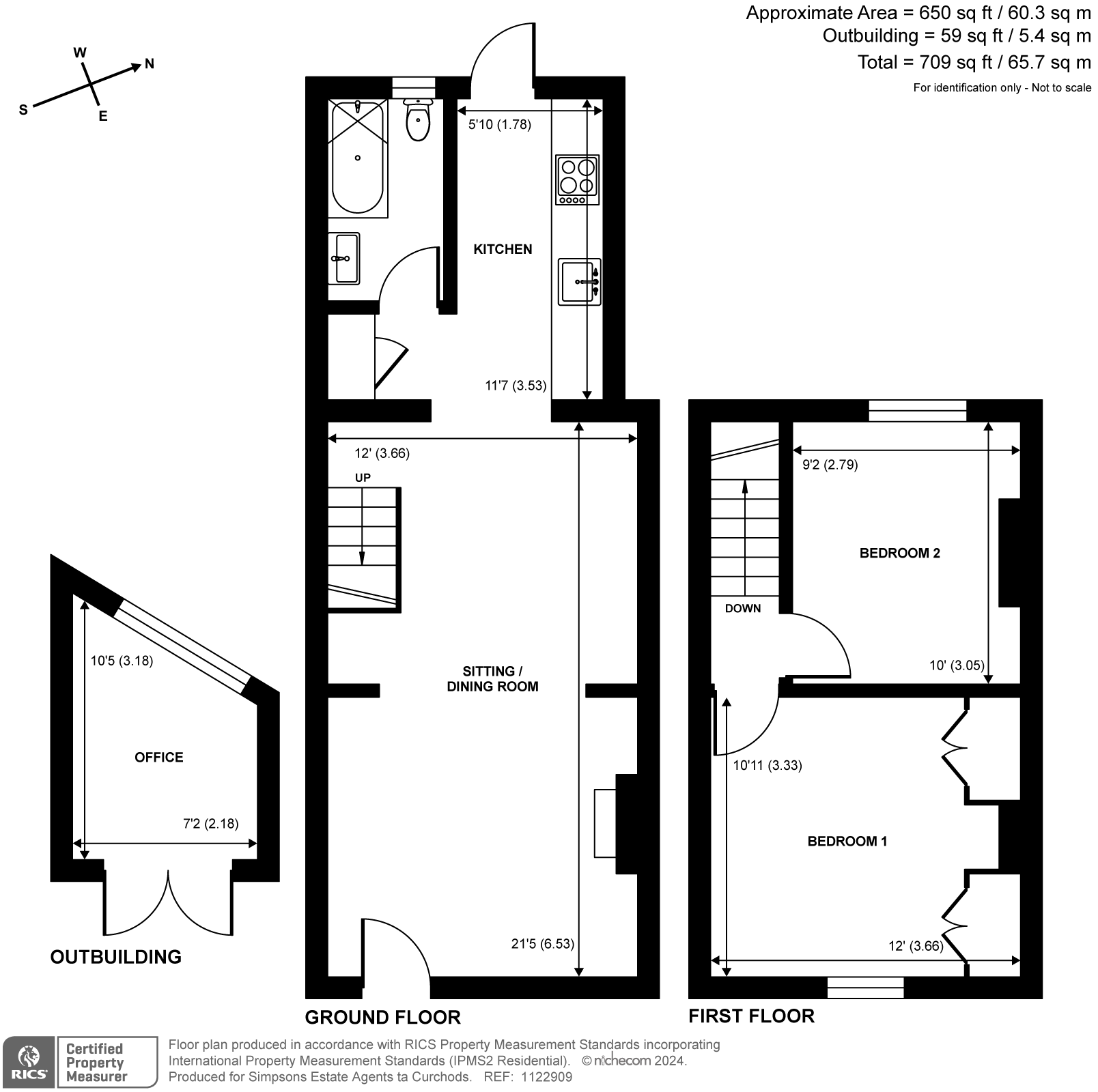 Thorkhill Road, Thames Ditton KT7, 2 bedroom terraced house for sale