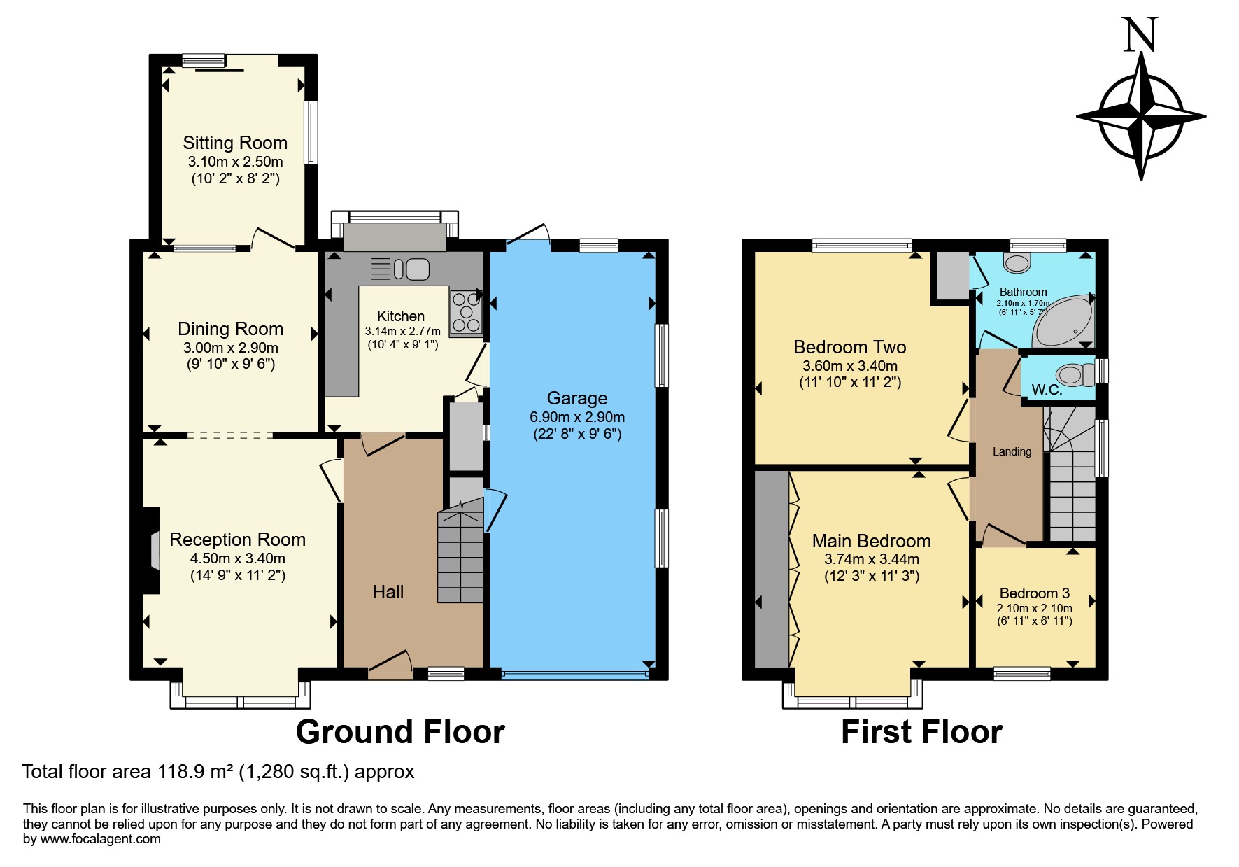 2, Ashurst Close, Sheffield floorplan