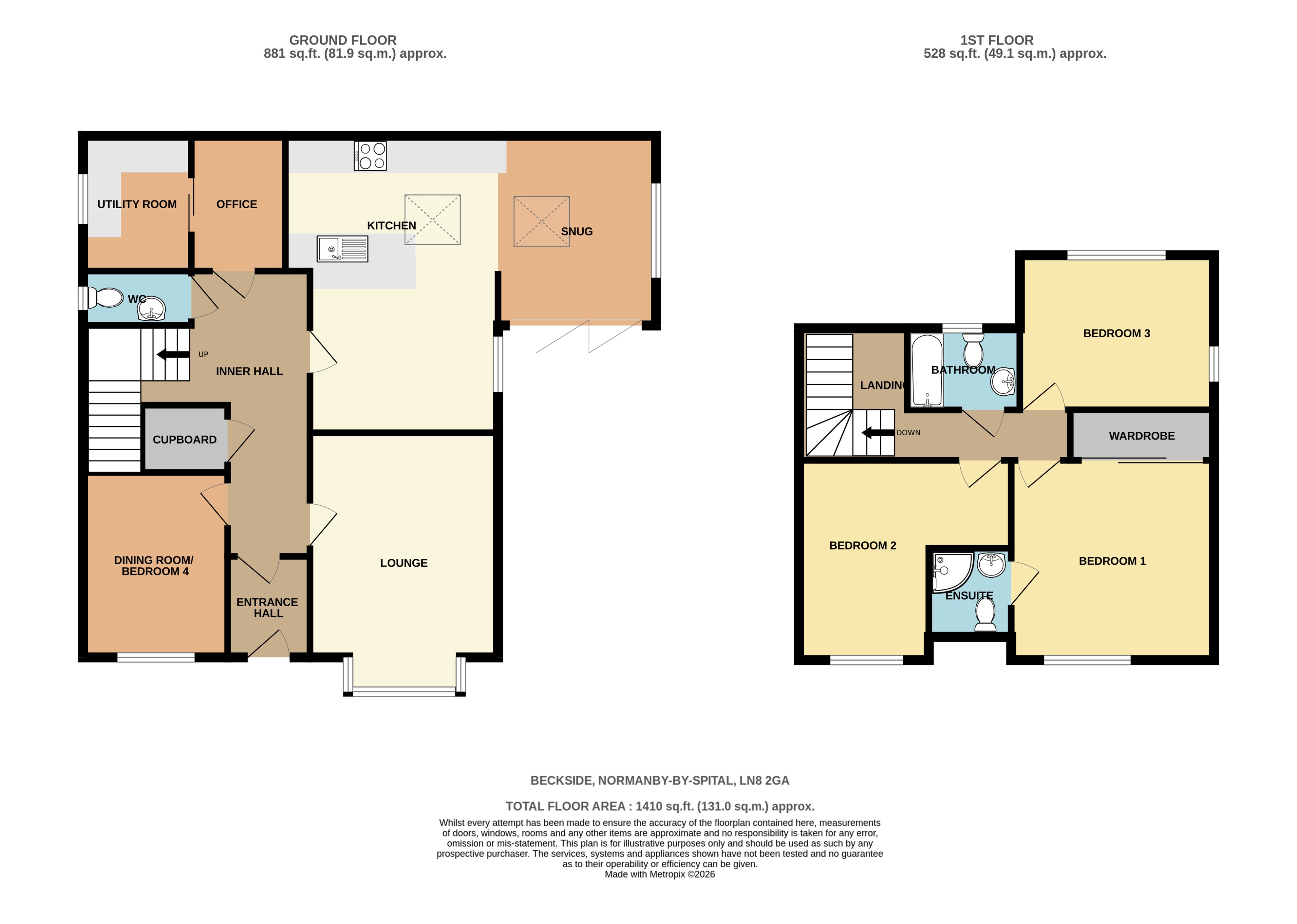 2, Beckside, Normanby-by-Spital floorplan