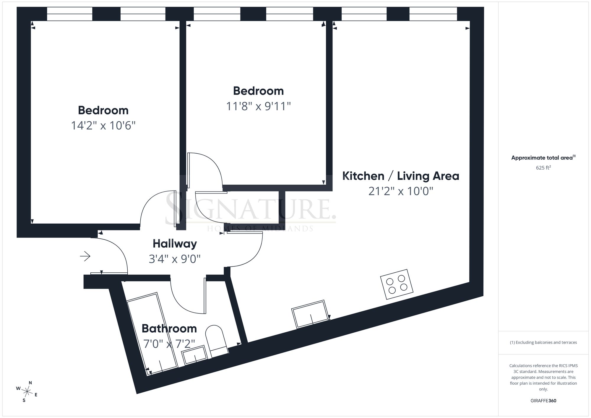 Flat 1, 2 Wigston Street, Leicester floorplan