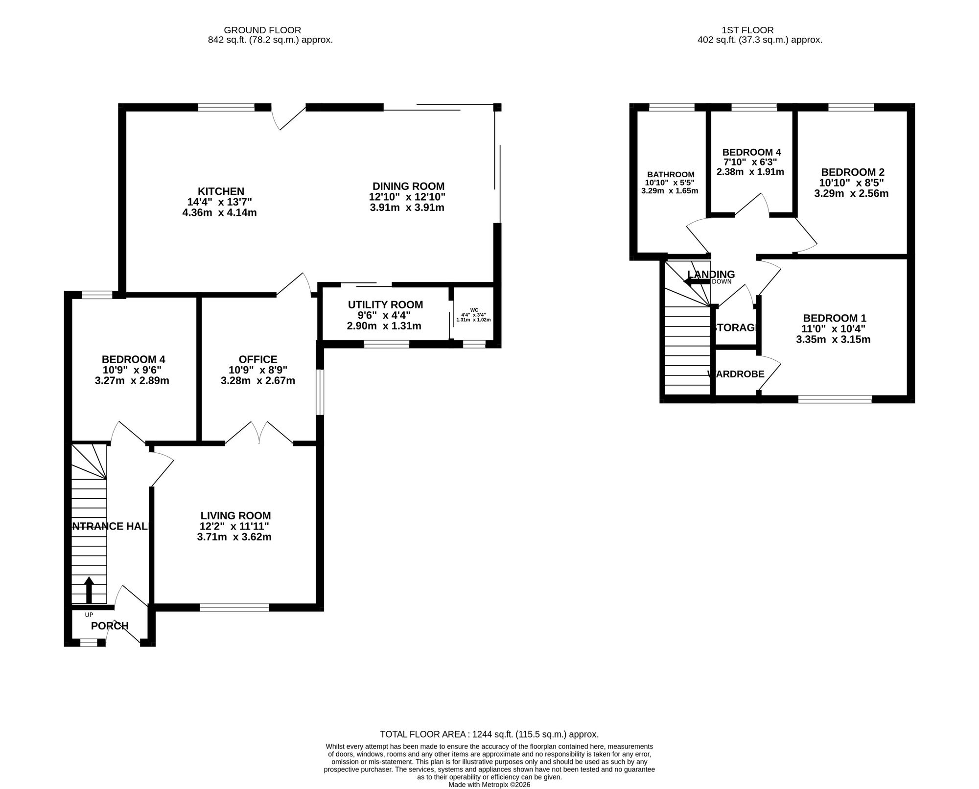 11 The Drive, Lymm floorplan