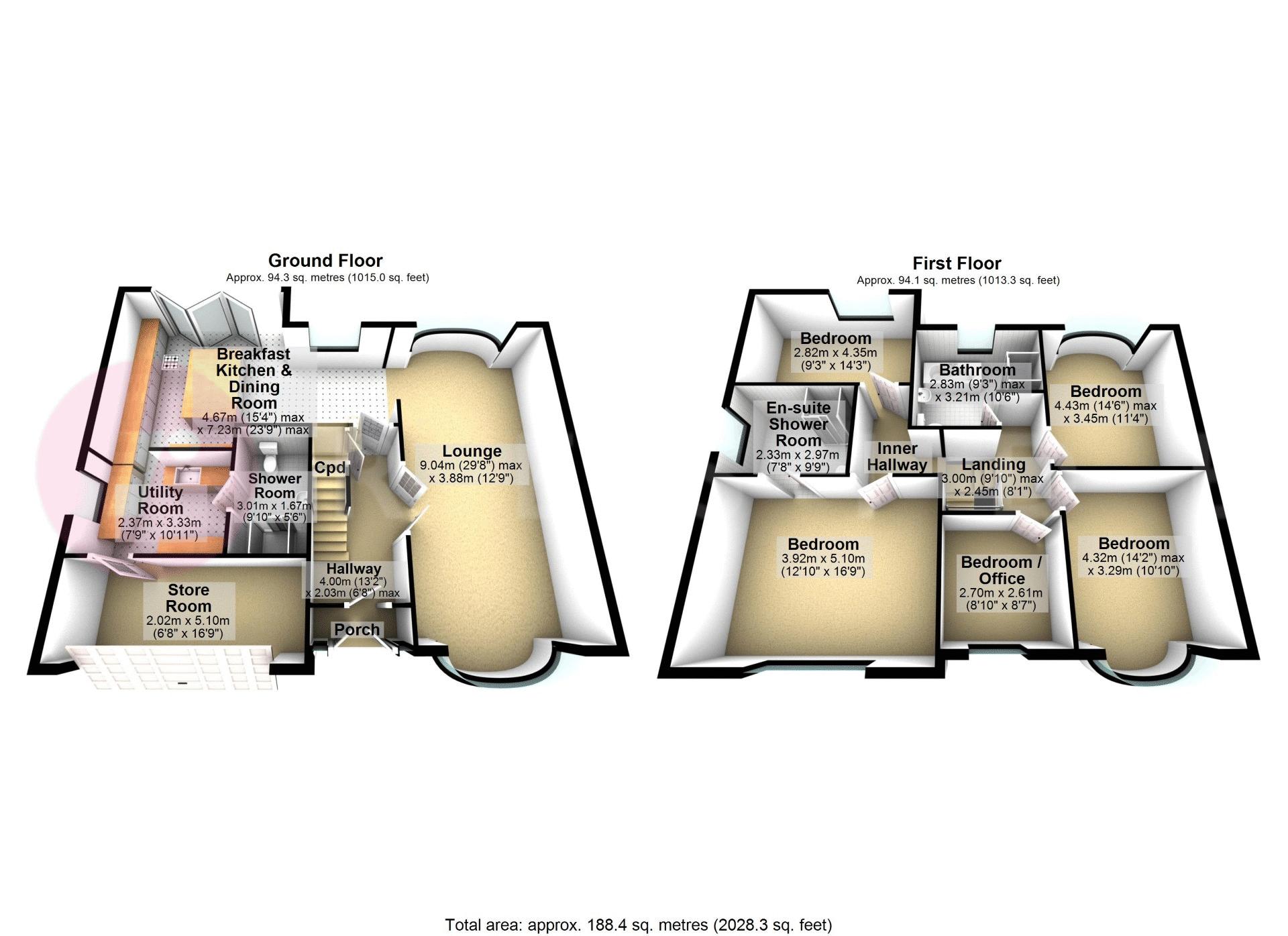 1, York Avenue, Rochdale floorplan