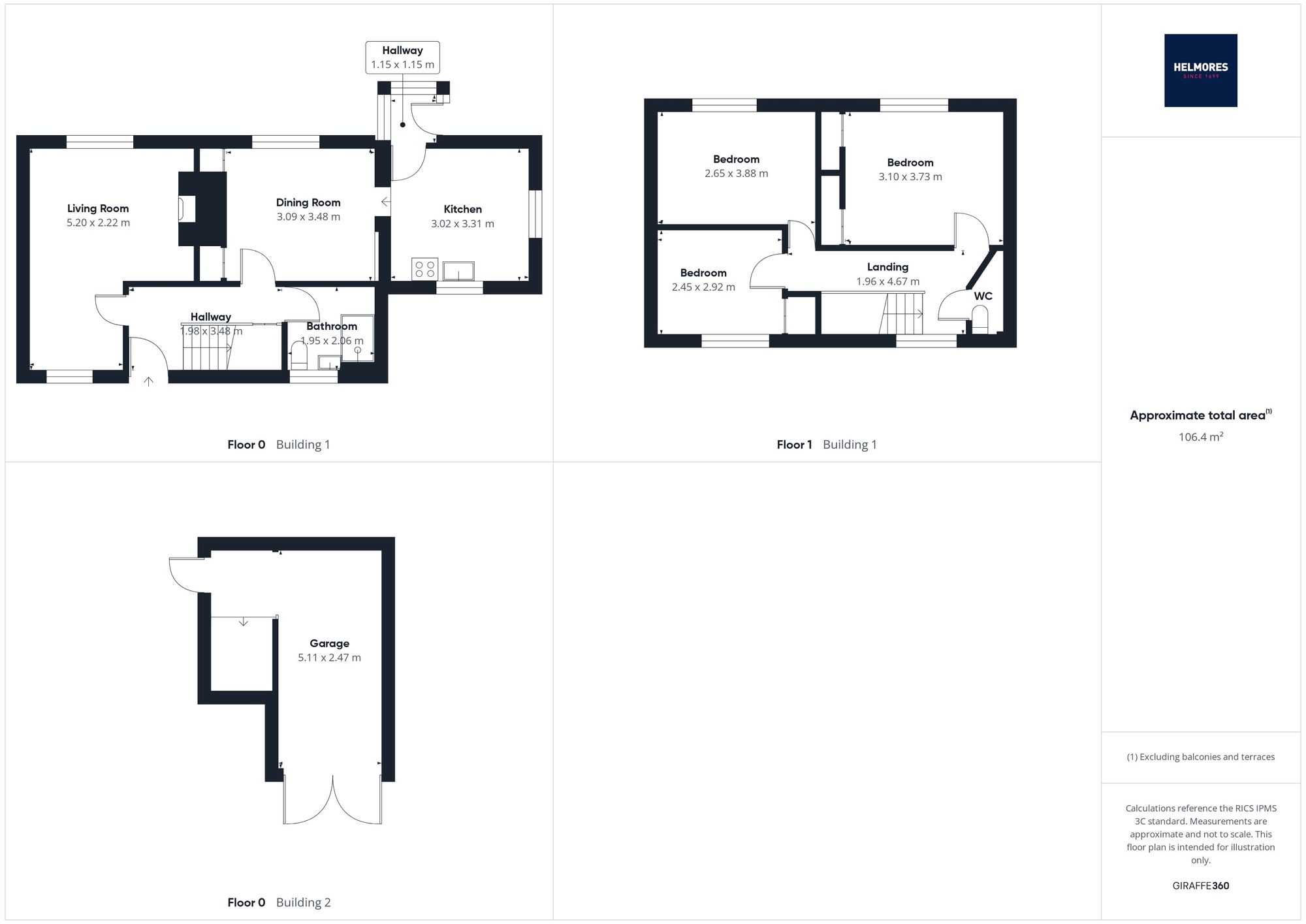 10 Higher Ley, Crediton floorplan