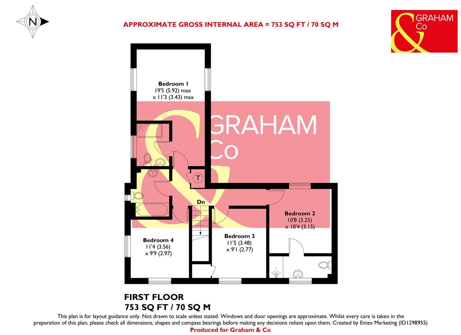 39, Spindle Close, Andover floorplan