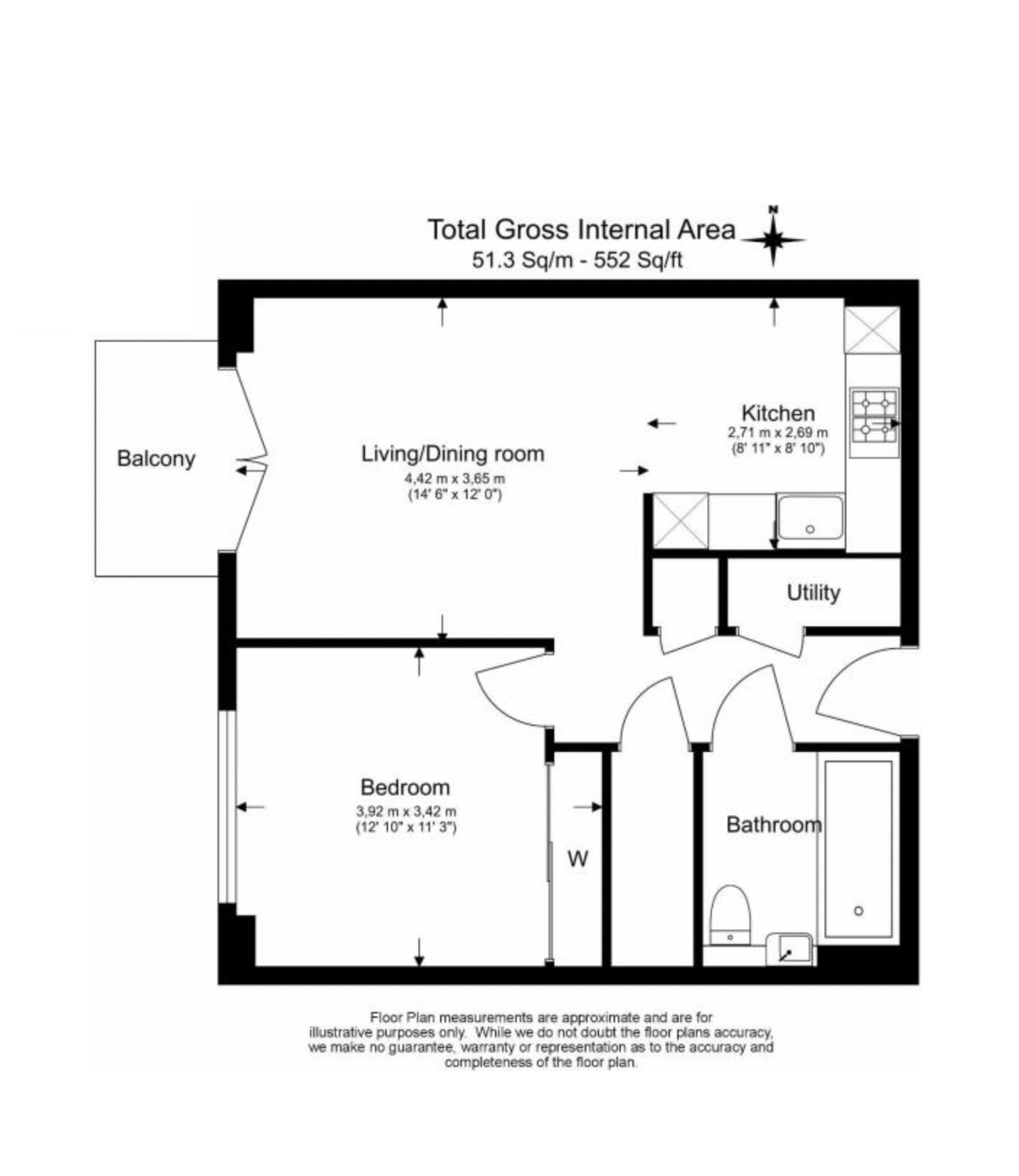 7A, Exchange Gardens, London floorplan
