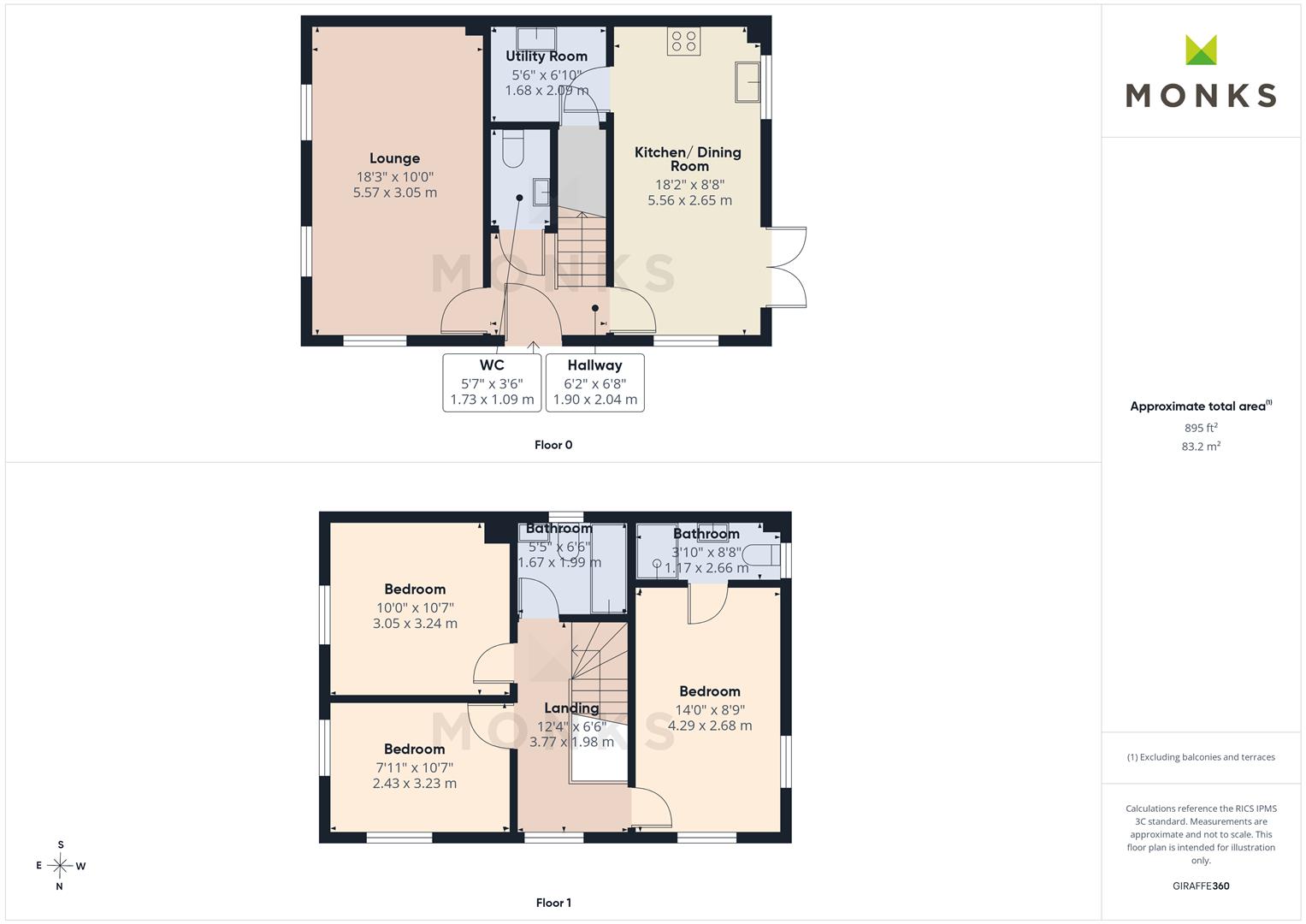 Wessex Close, Shrewsbury floorplan