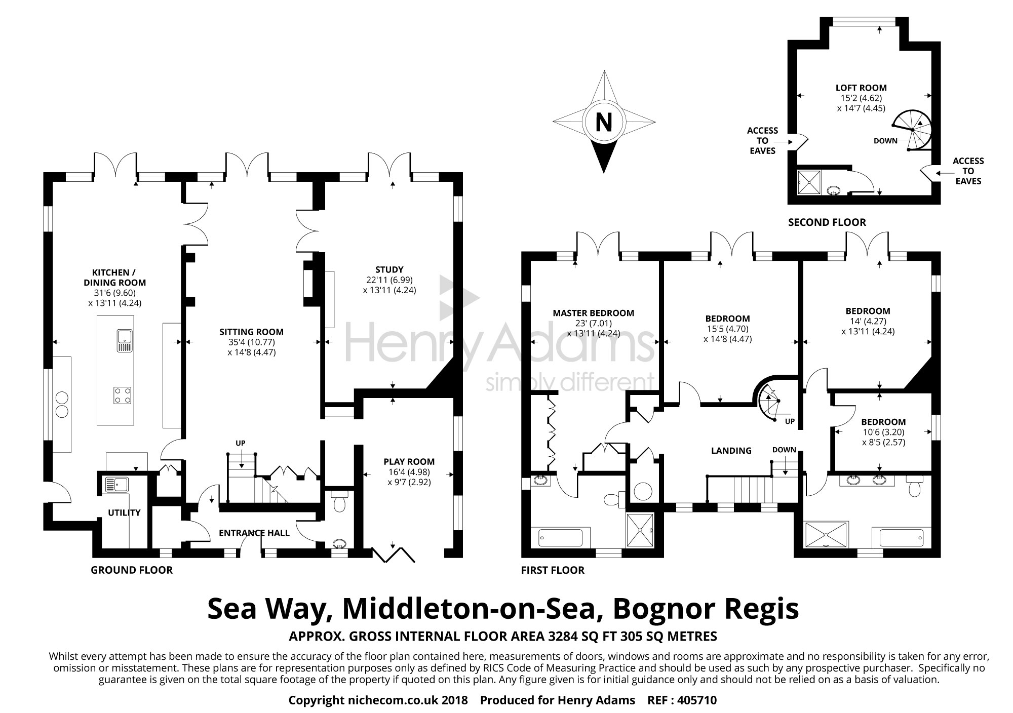 4 Bedrooms Detached house for sale in Sea Way, Middleton-On-Sea, Bognor Regis PO22