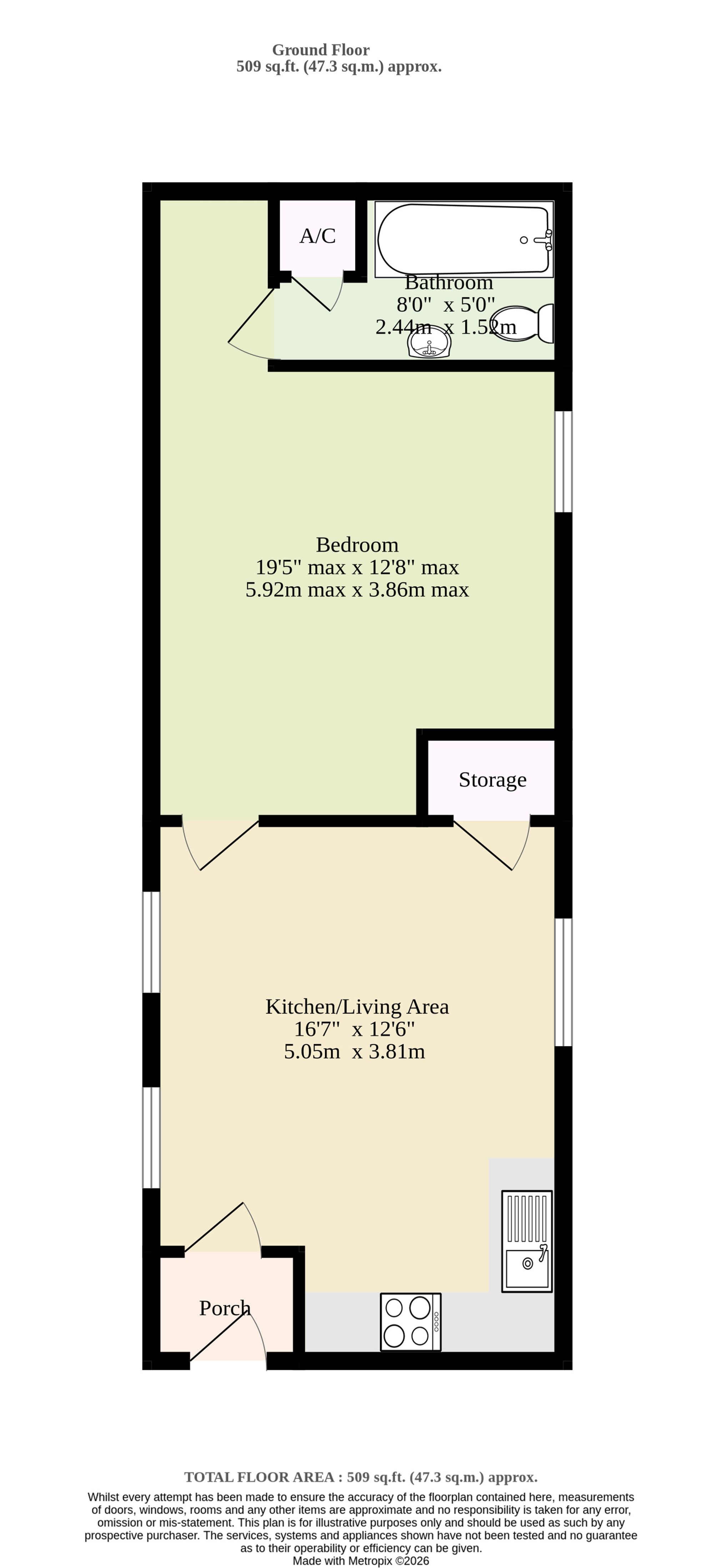 Flat 4, The Old Manor House, Dereham floorplan