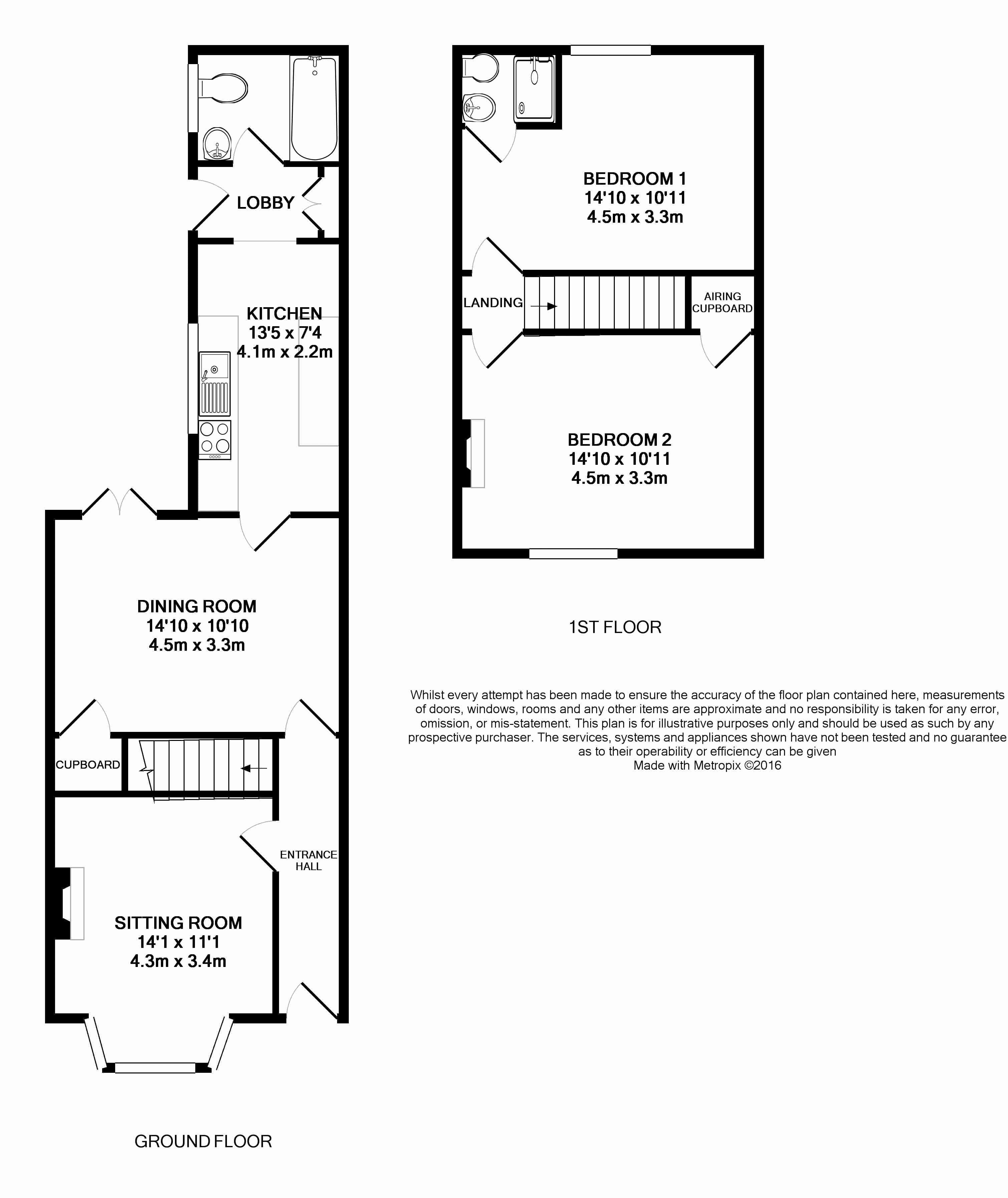 22, Whyke Road, Chichester floorplan