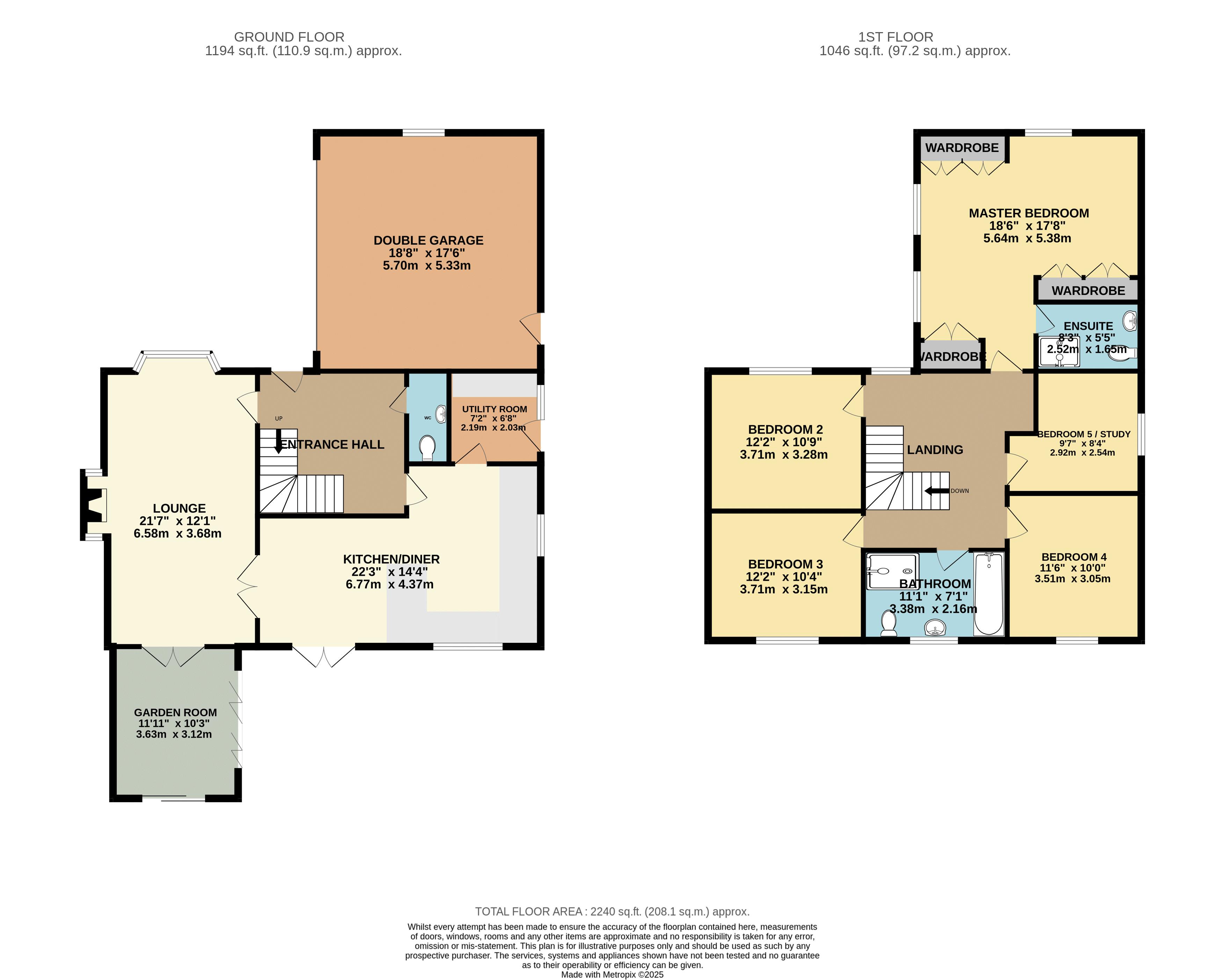 1, Foxford Lane, Lincoln floorplan