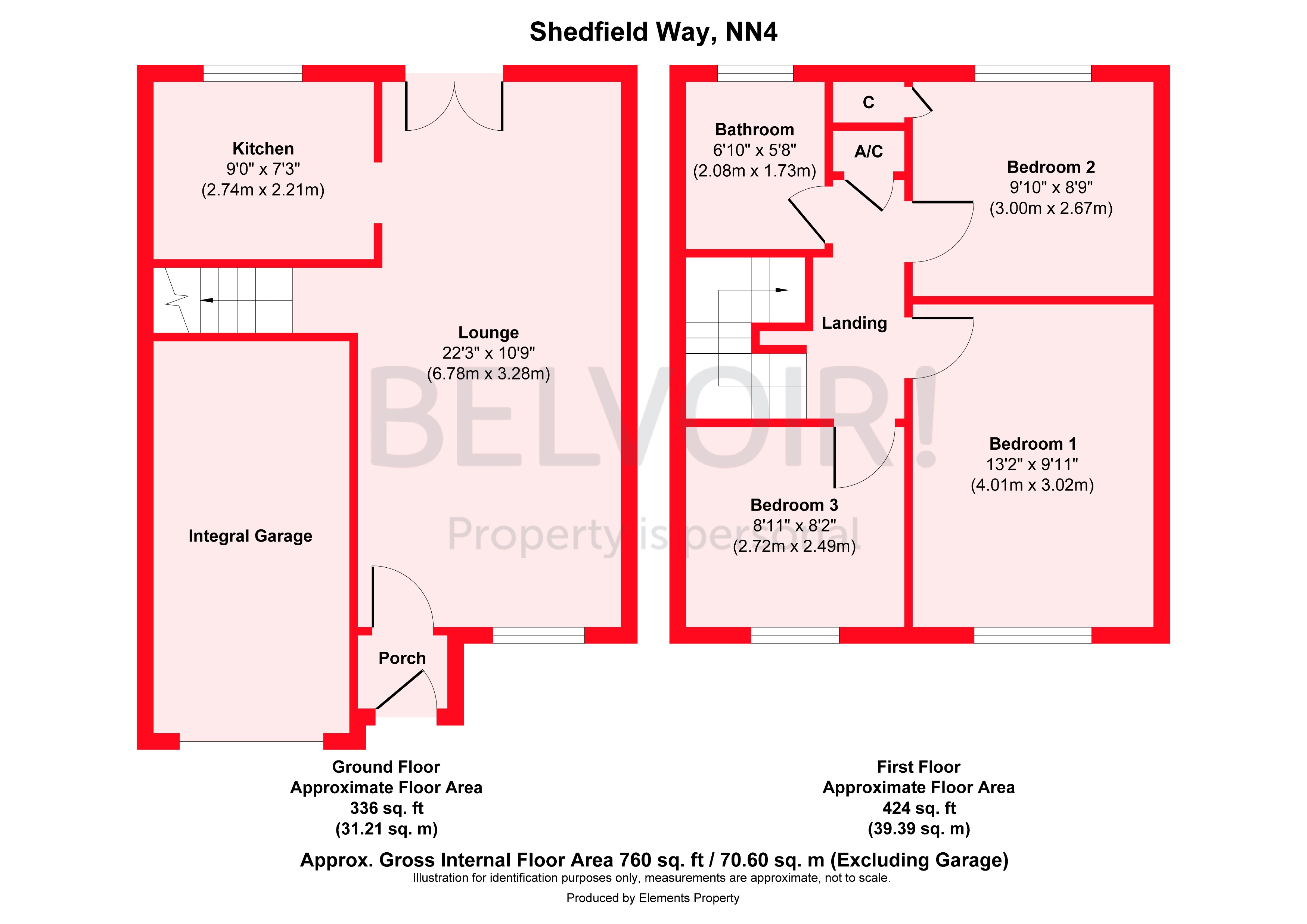 19, Shedfield Way, Northampton floorplan