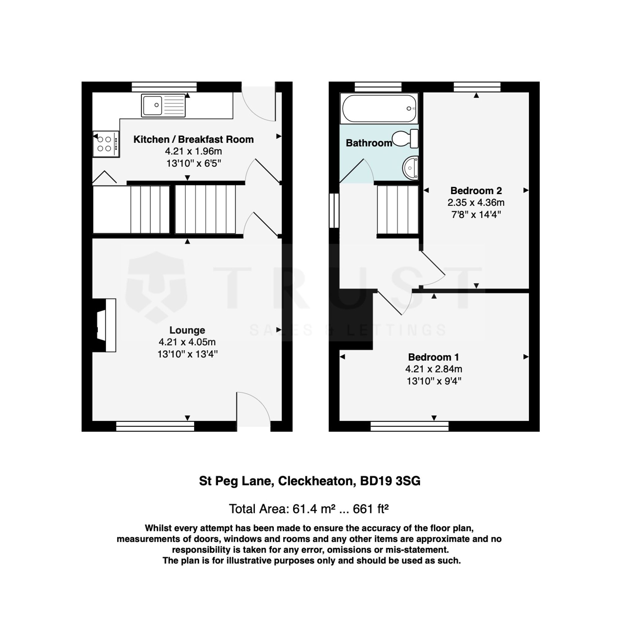 87 St. Peg Lane, Cleckheaton floorplan