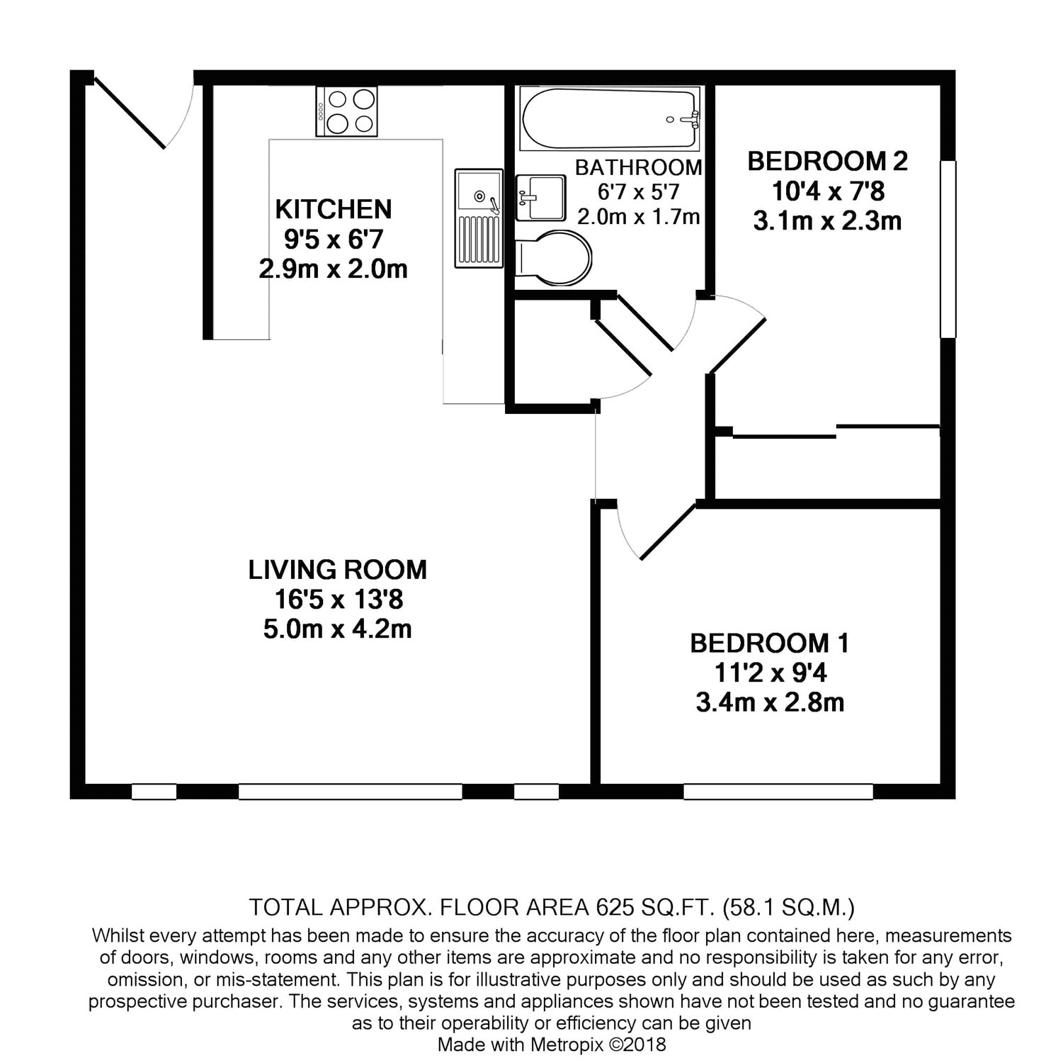 2 Bedrooms Flat for sale in West Byfleet, Surrey KT14