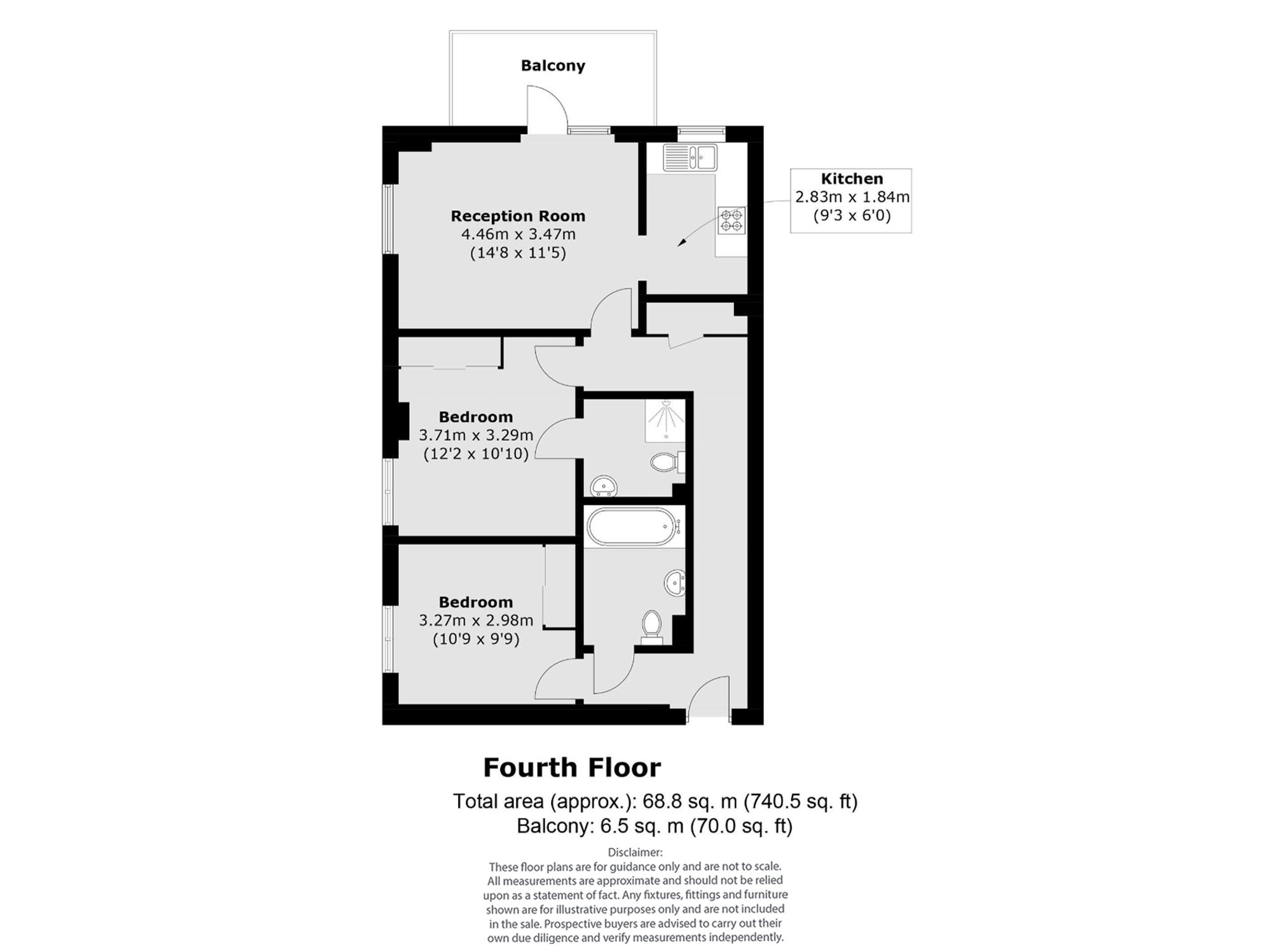 Flat 16, Hitherwood Court, London floorplan