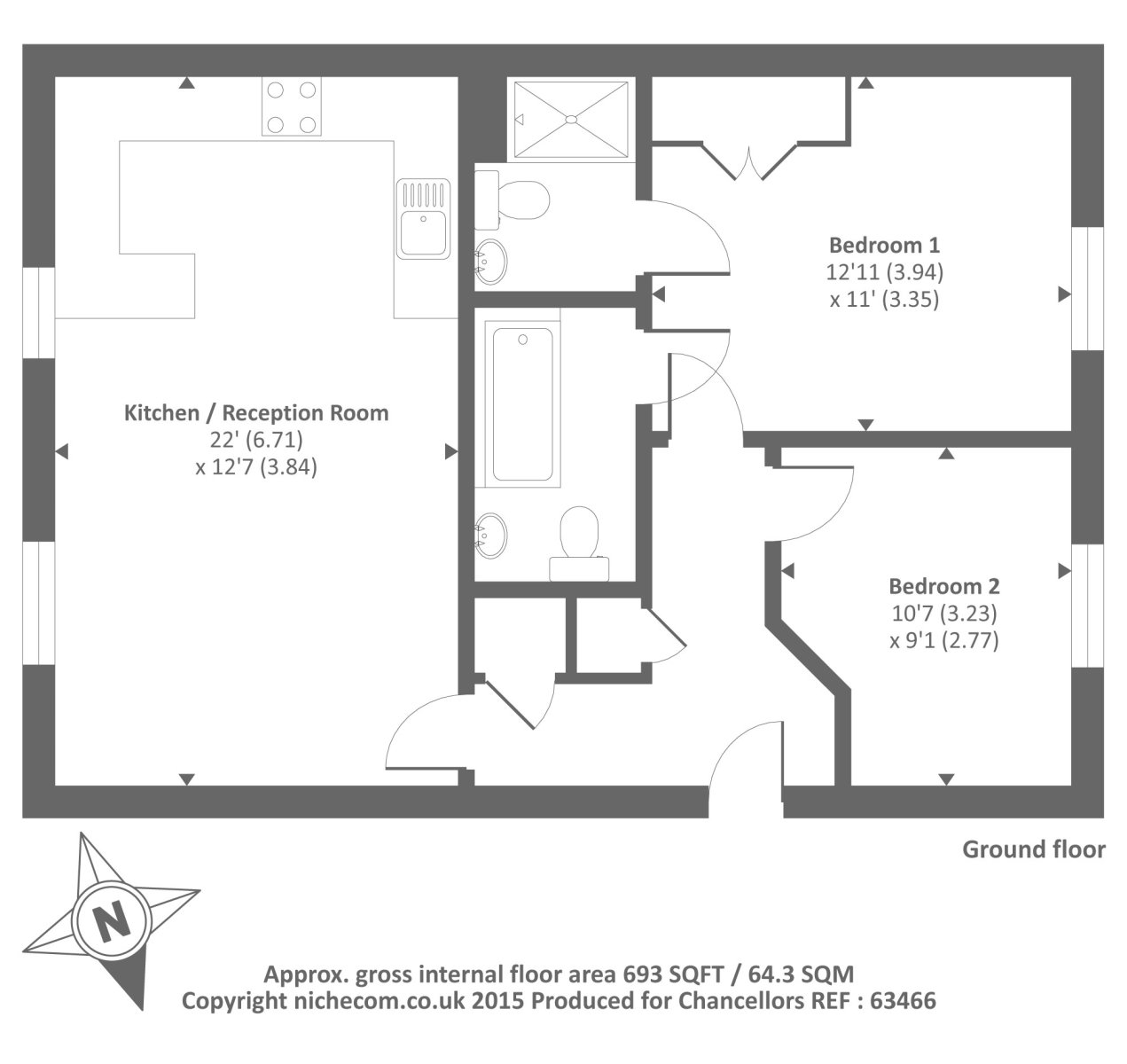 2 Bedrooms Flat to rent in Newbury, Berkshire RG14