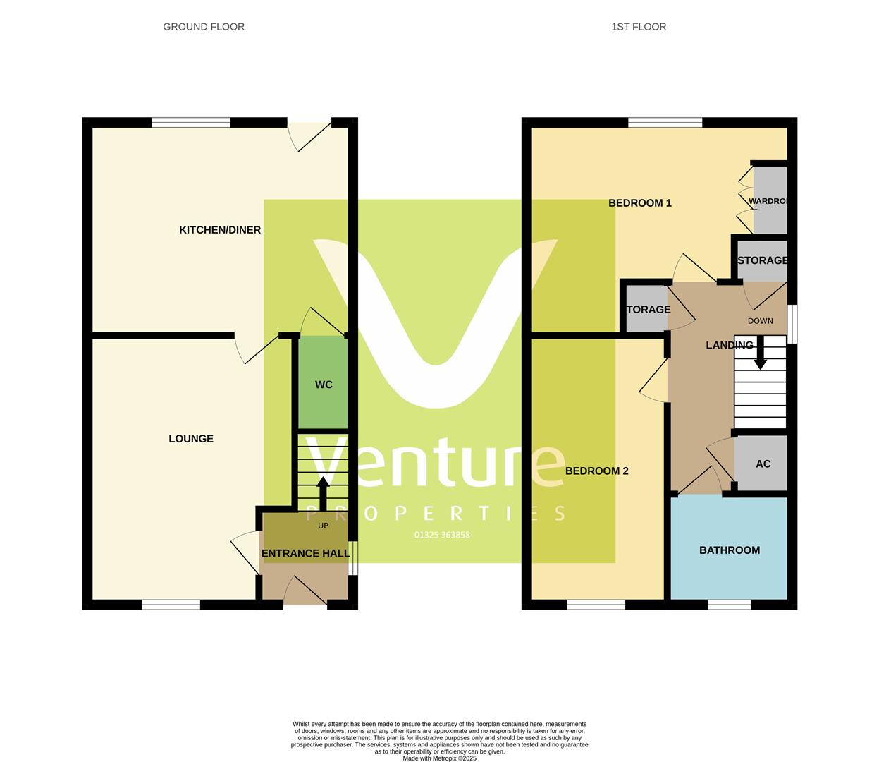 6, Celandine Close, Darlington floorplan